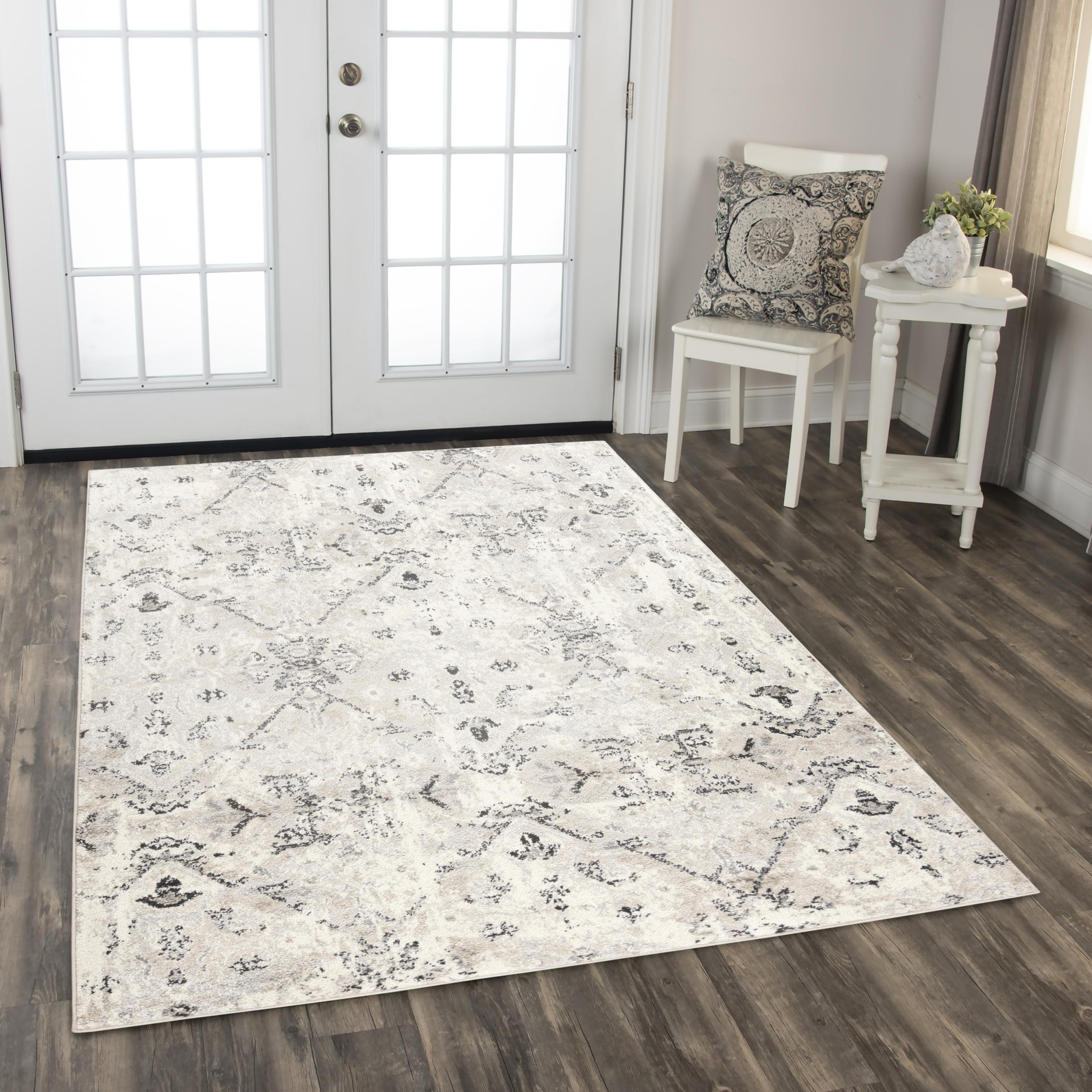 Ashbourne Power Loomed Geometric Area Rug