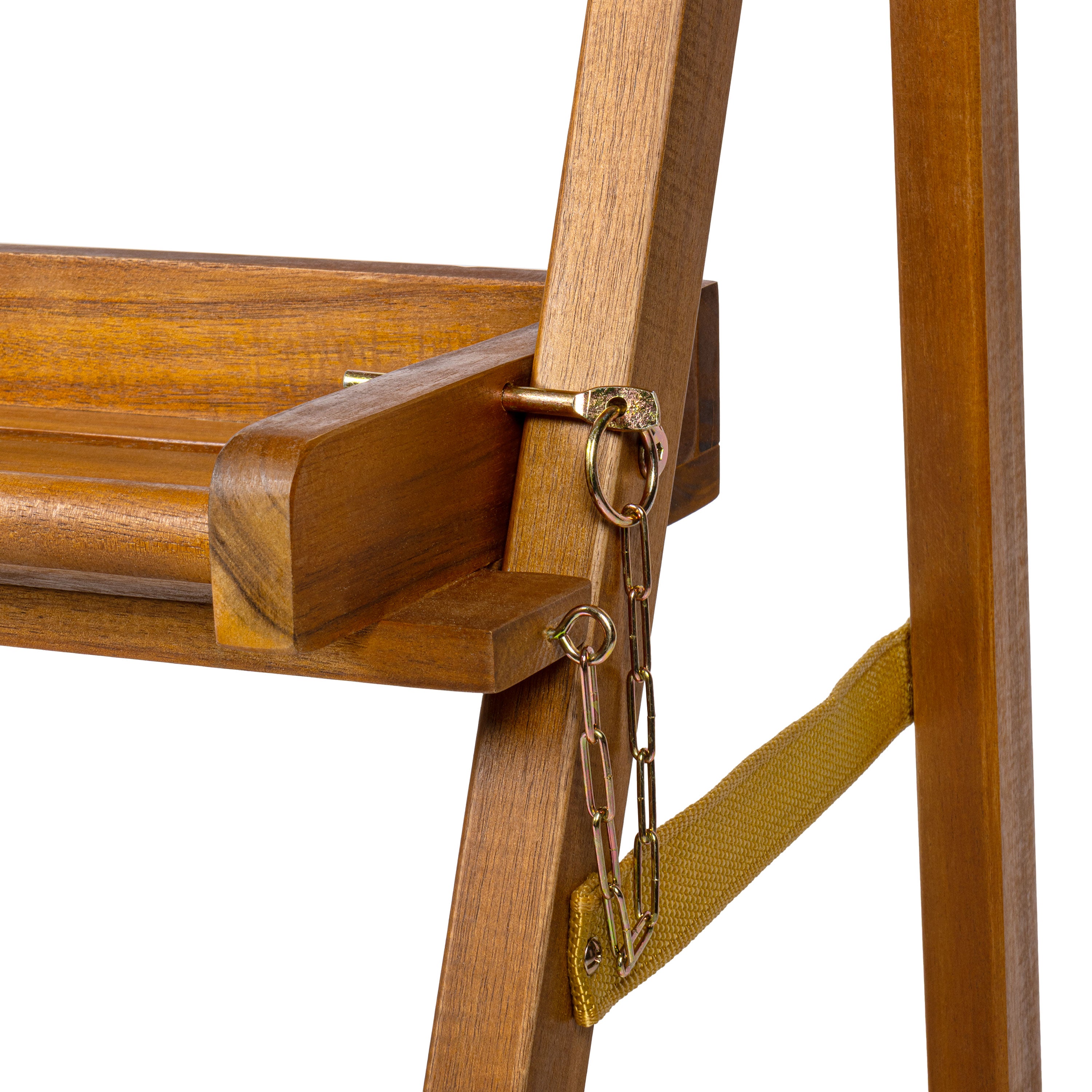 Hollis 3-Tier Acacia Wood Indoor/Outdoor Foldable Ladder Plant Stand Display