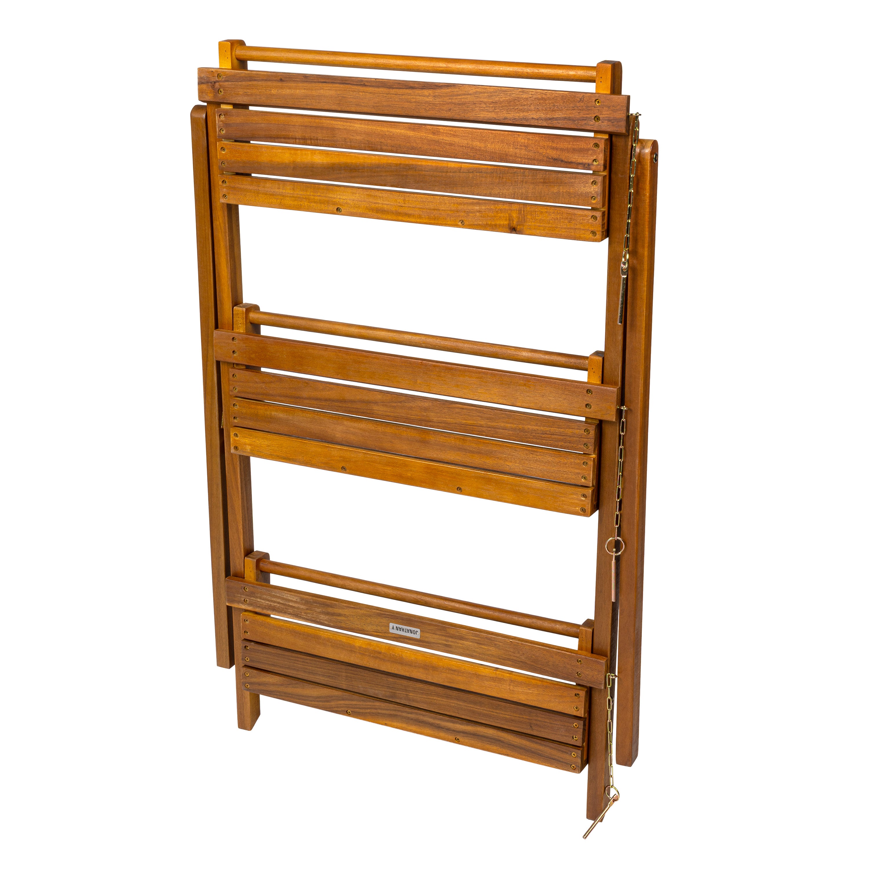 Hollis 3-Tier Acacia Wood Indoor/Outdoor Foldable Ladder Plant Stand Display
