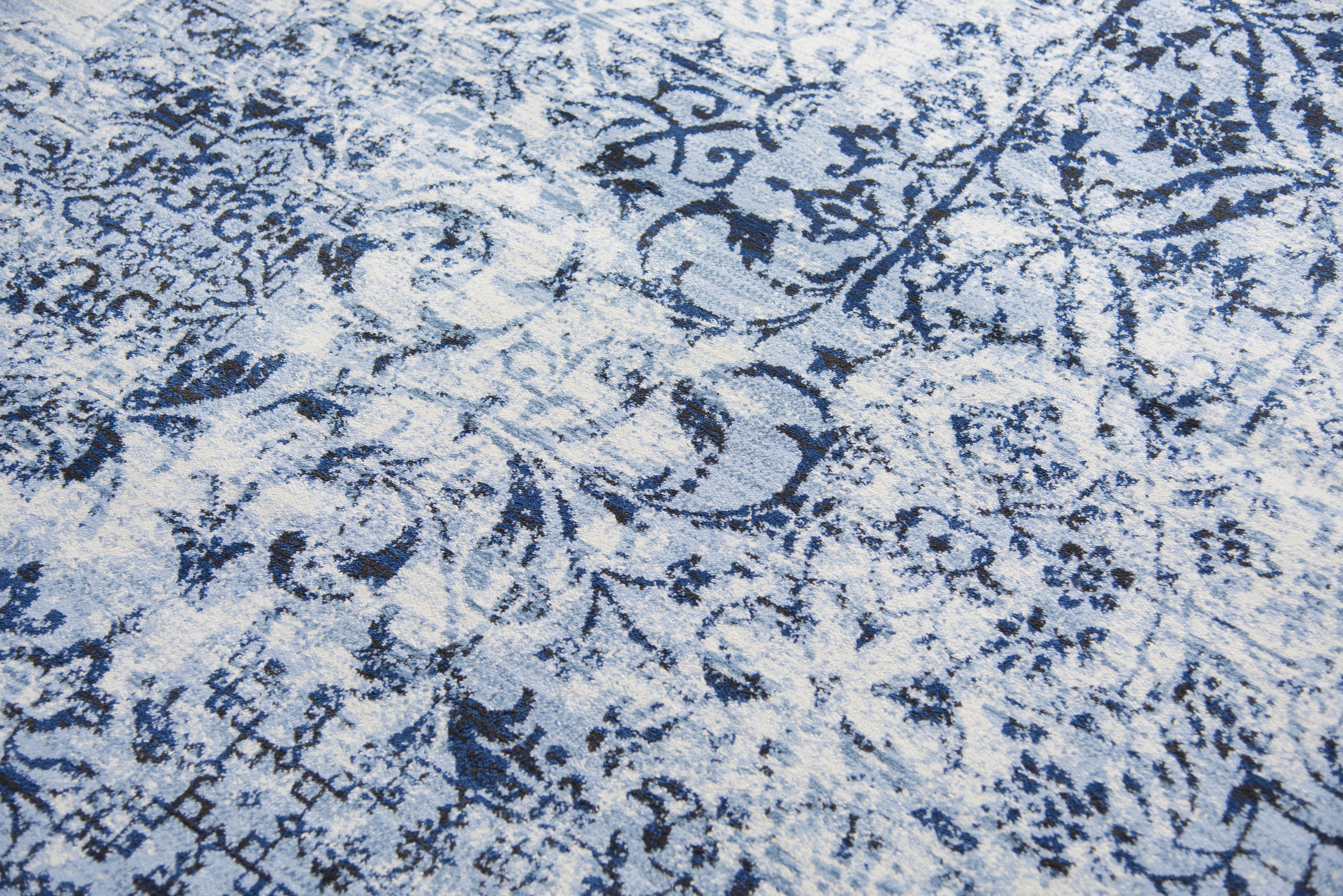 Panache Power Loomed Distress Patchwork Area Rug