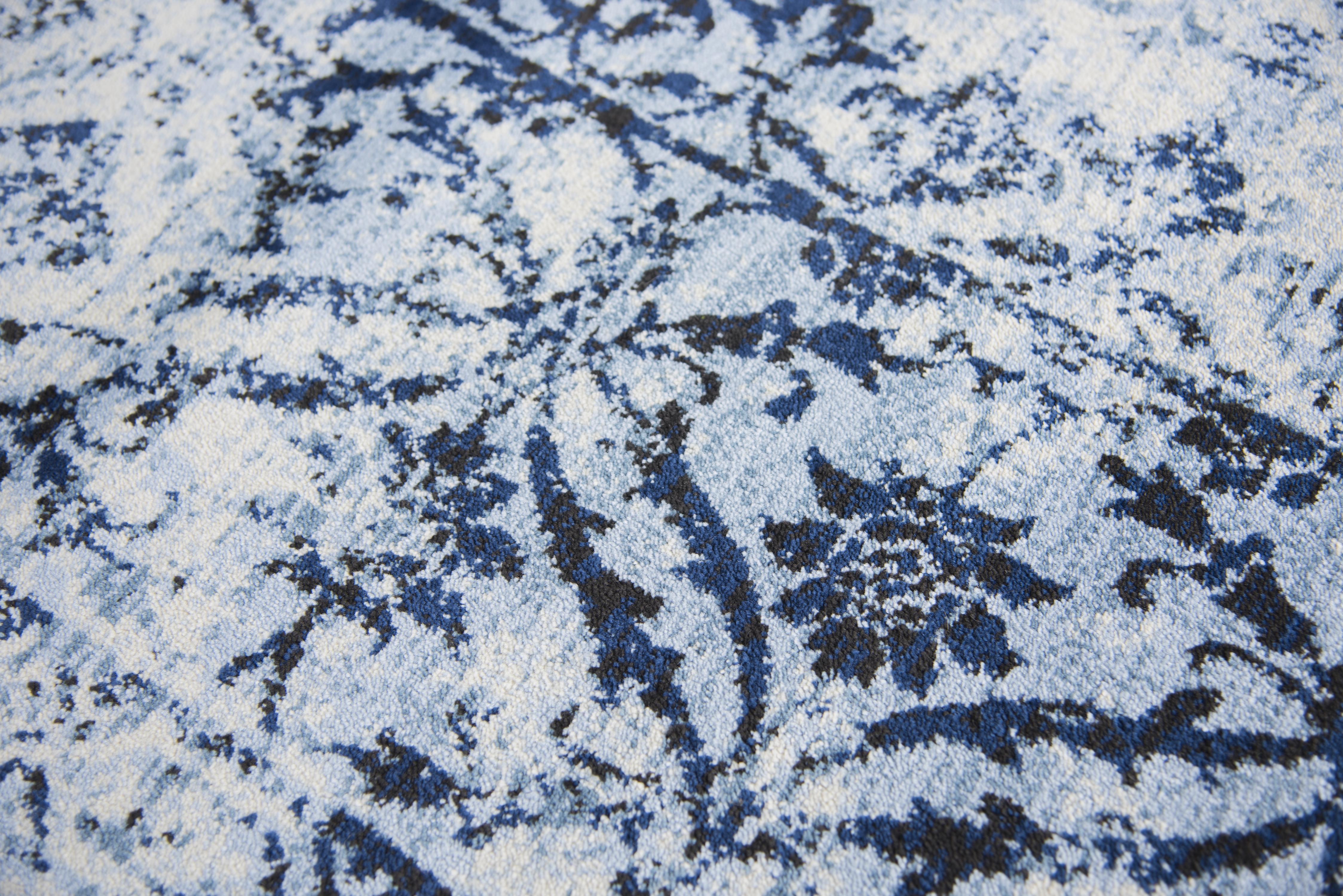 Panache Power Loomed Distress Patchwork Area Rug