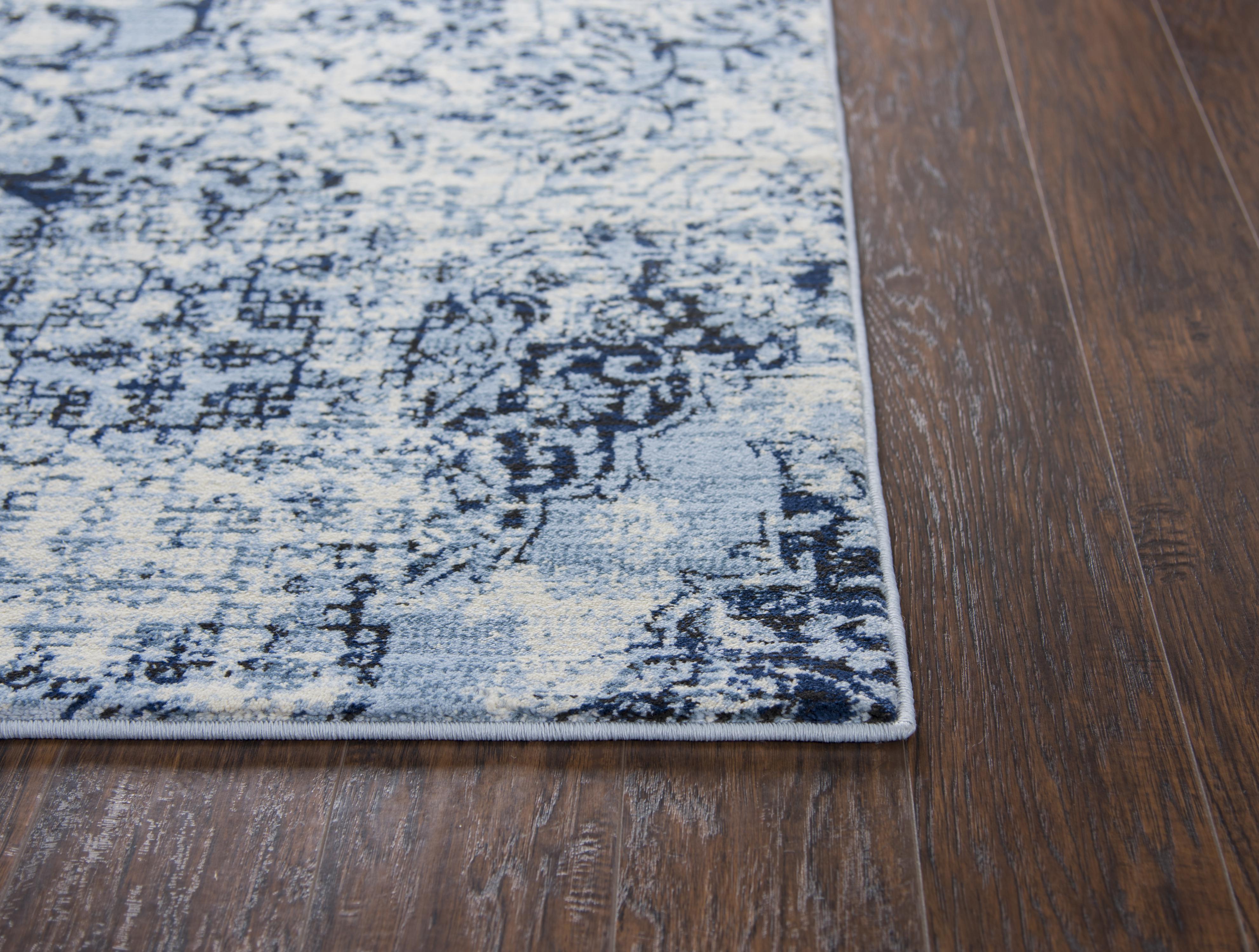 Panache Power Loomed Distress Patchwork Area Rug