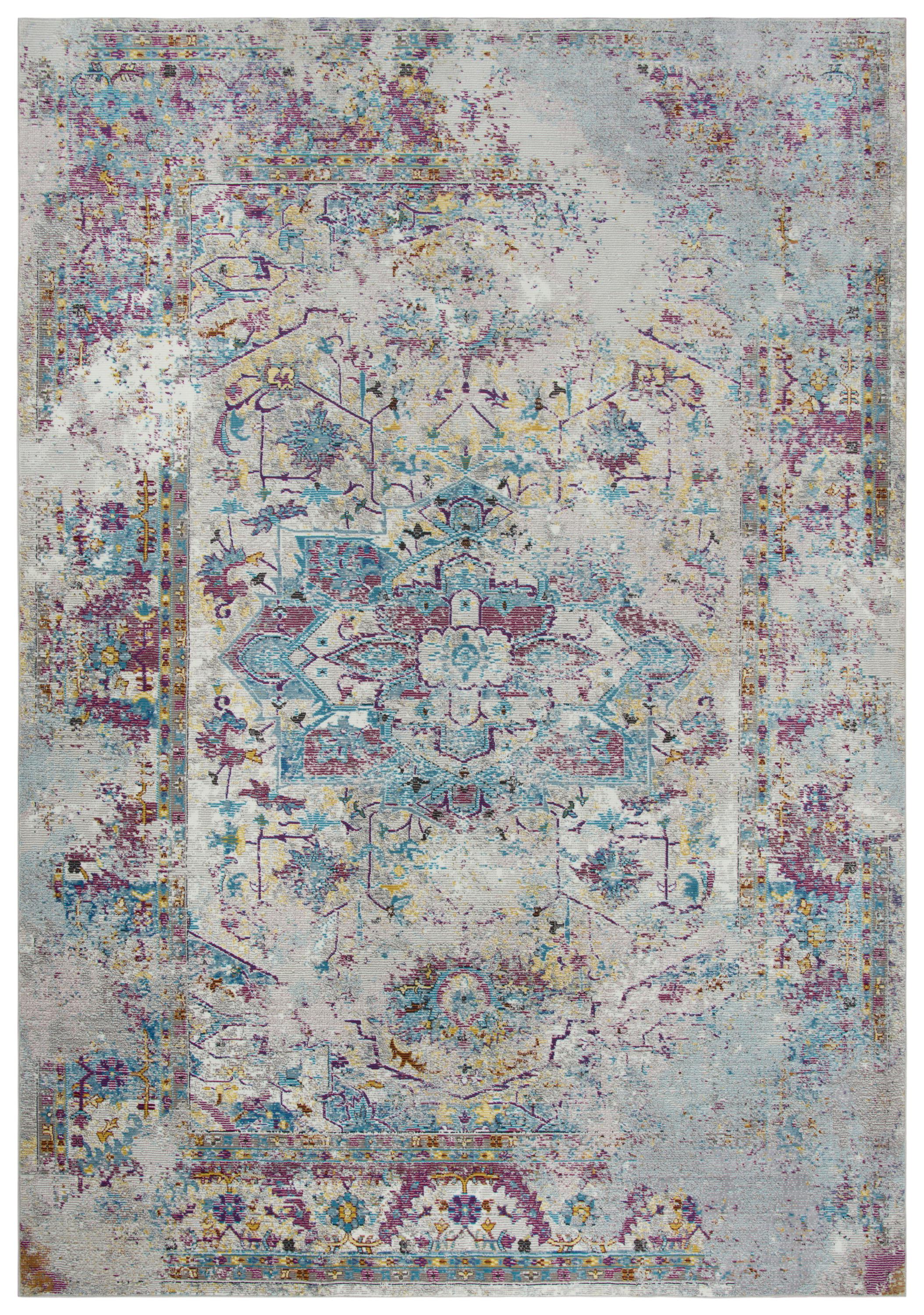 Power Loomed Broken Medallion Area Rug
