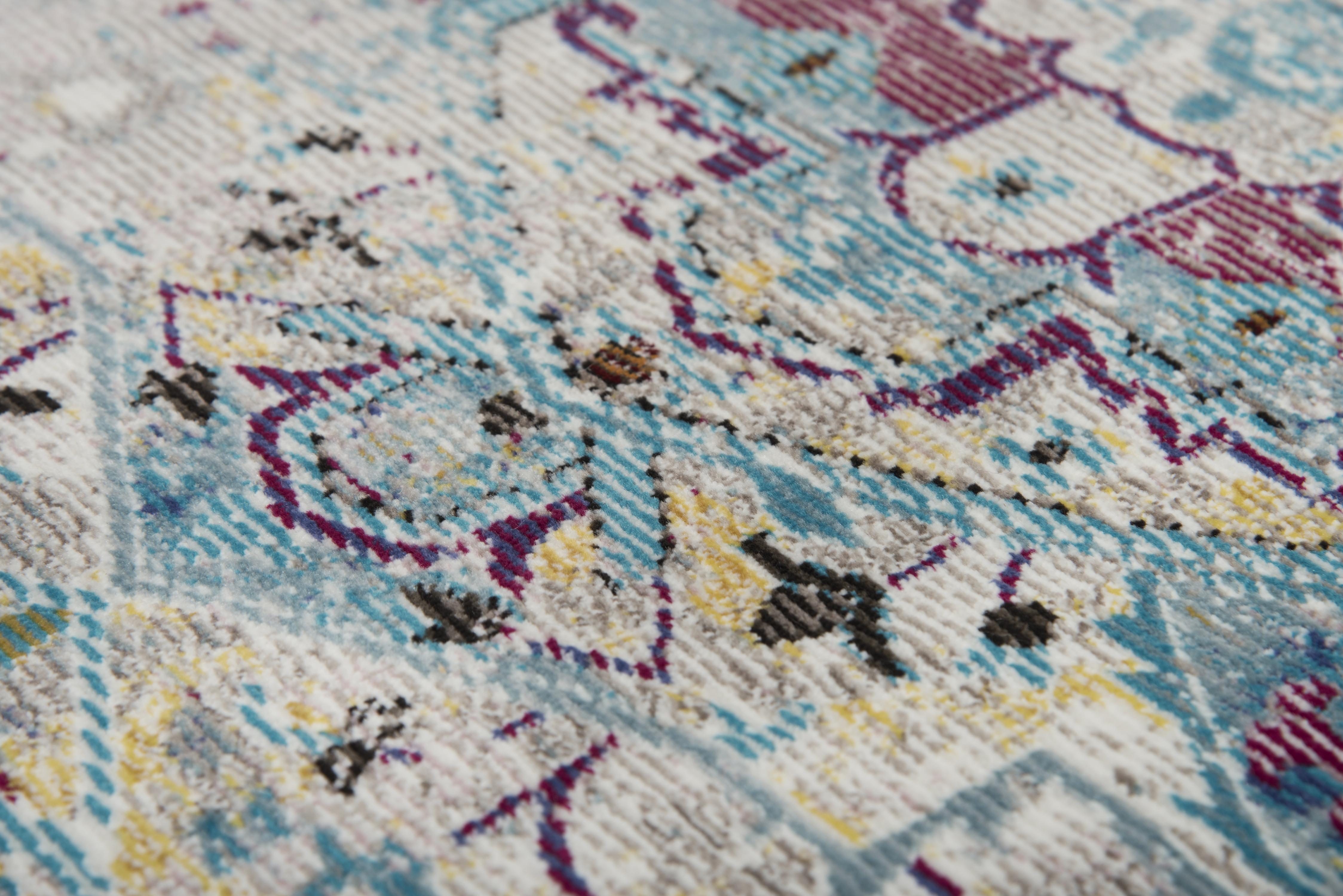 Power Loomed Broken Medallion Area Rug