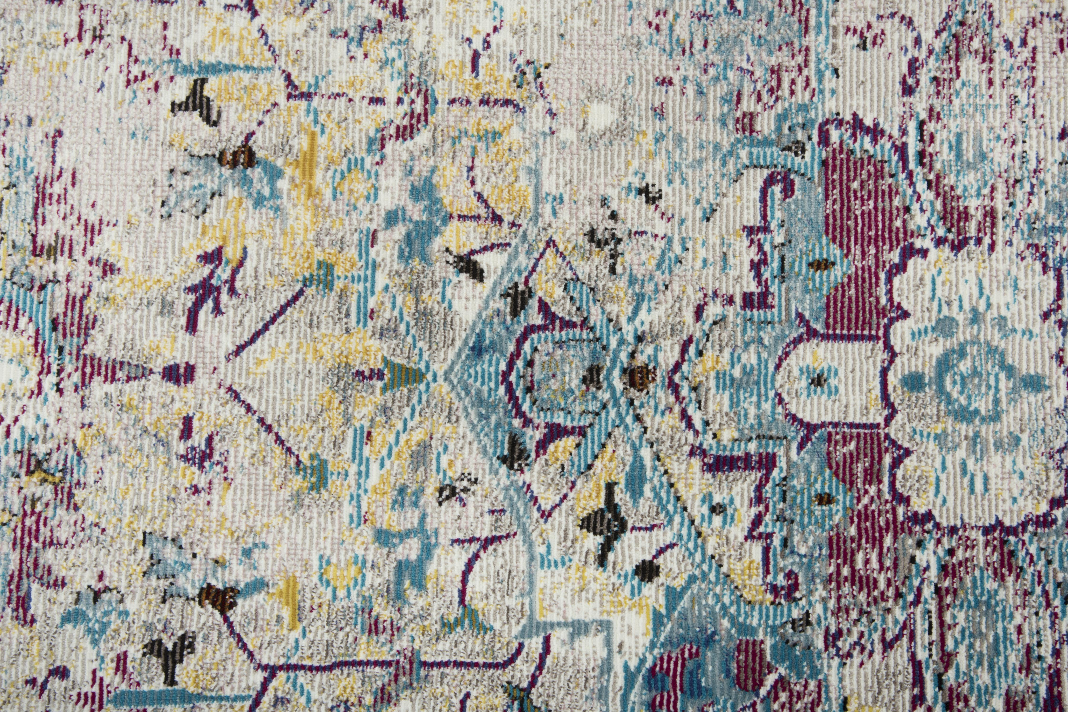 Power Loomed Broken Medallion Area Rug