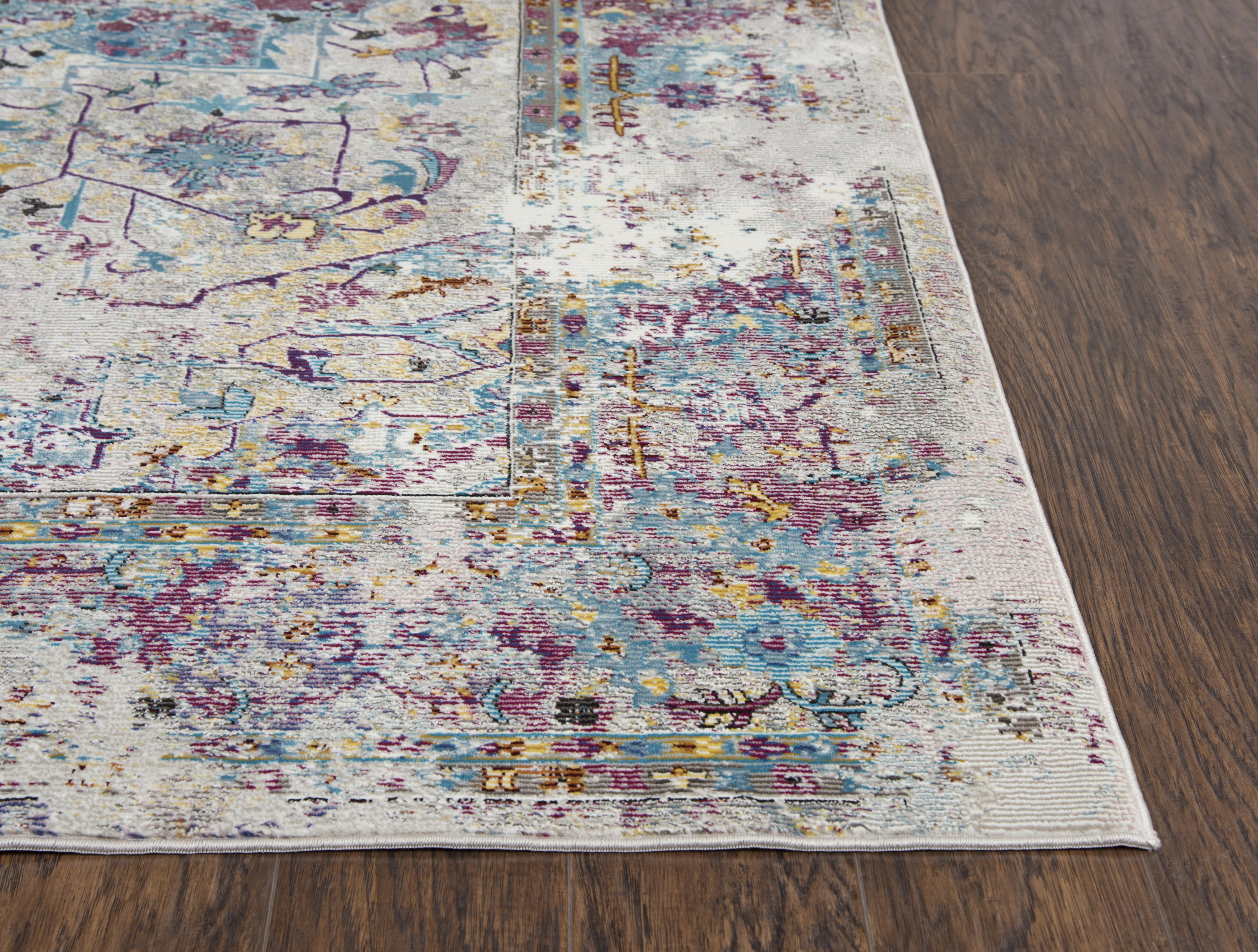 Power Loomed Broken Medallion Area Rug