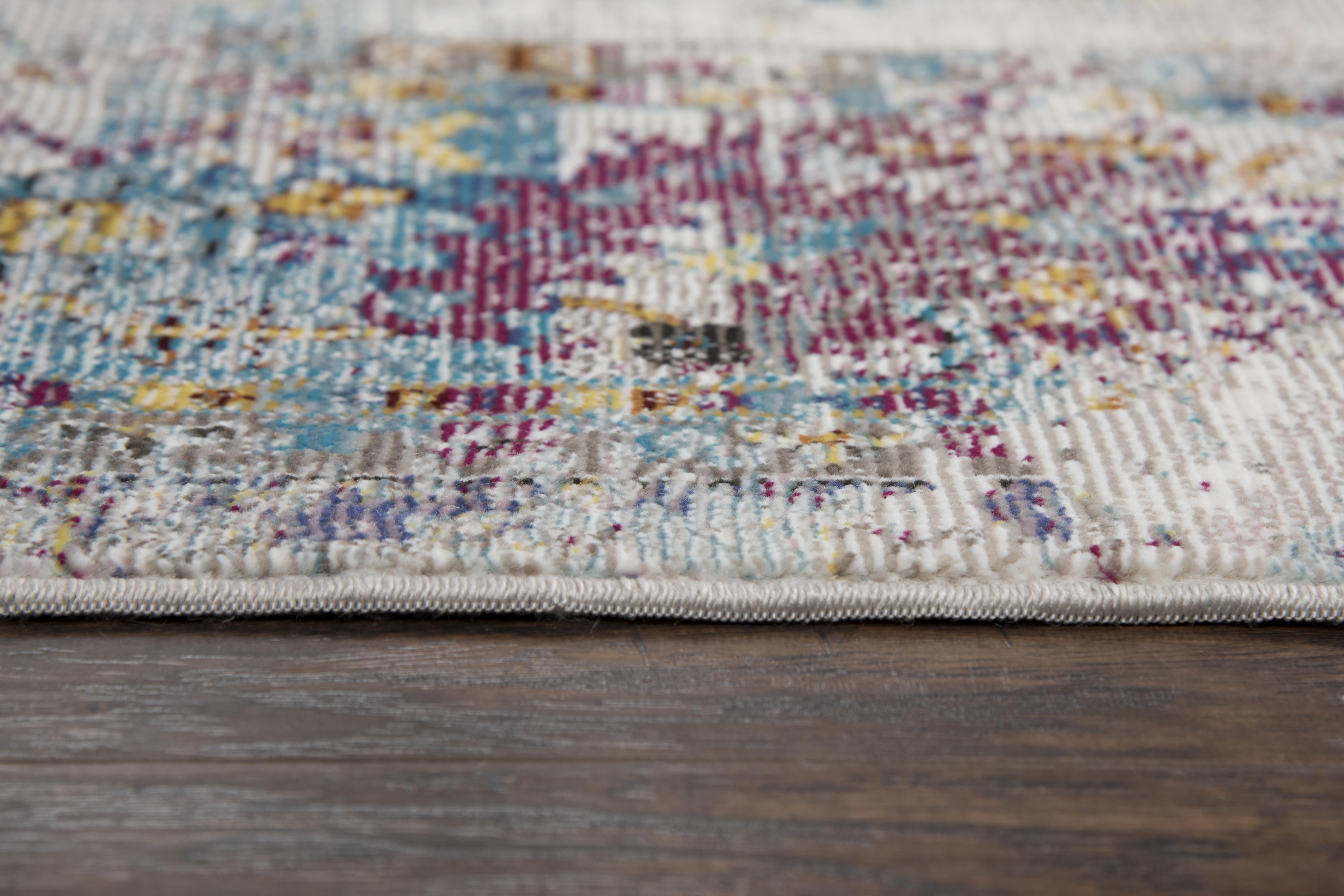 Power Loomed Broken Medallion Area Rug