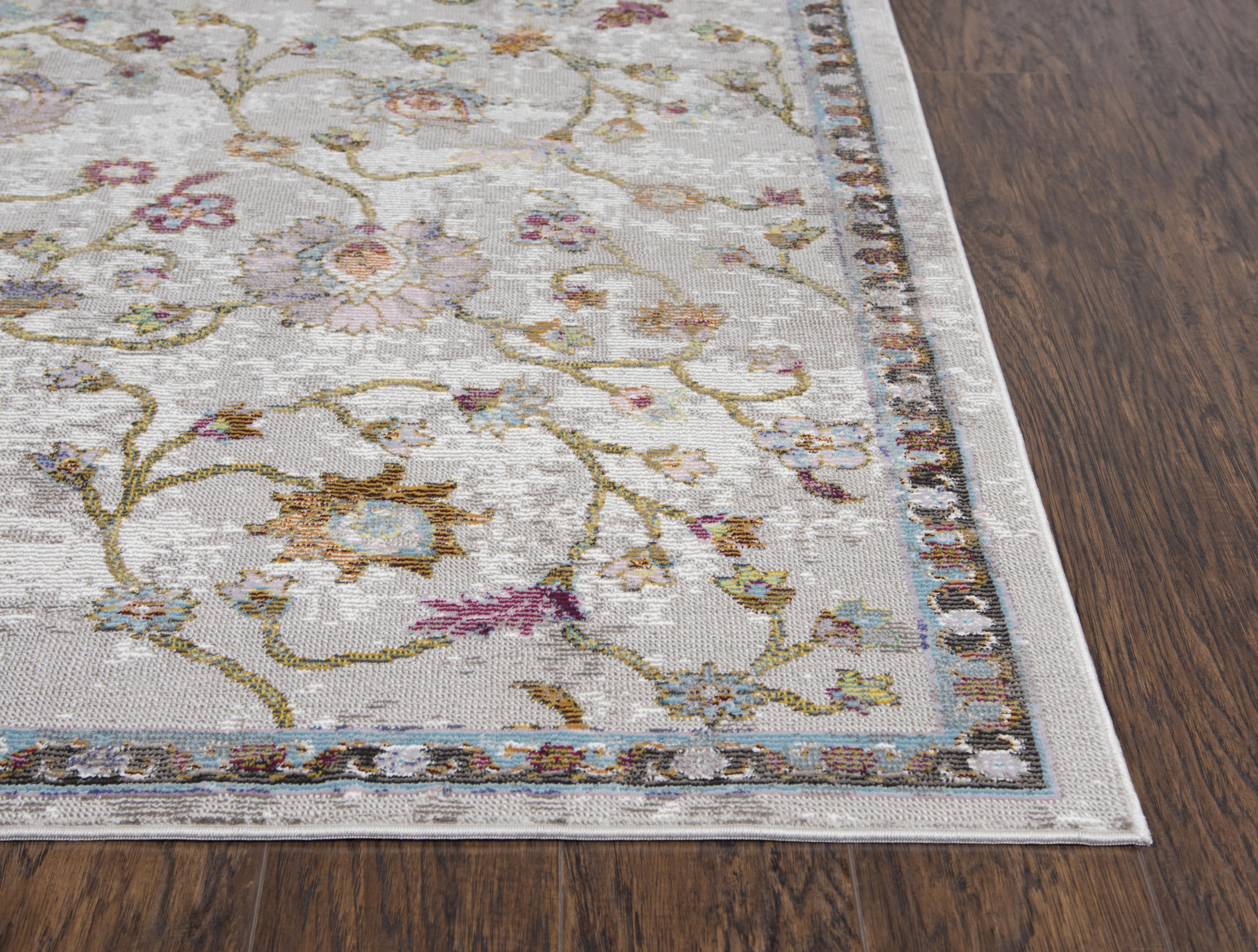 Power Loomed Vine/Scroll Work Area Rug