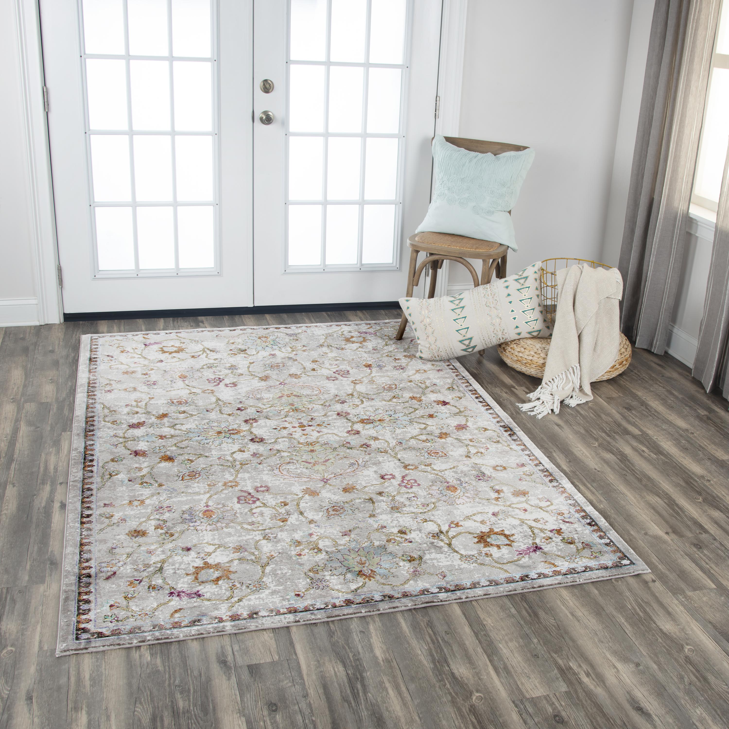 Power Loomed Vine/Scroll Work Area Rug
