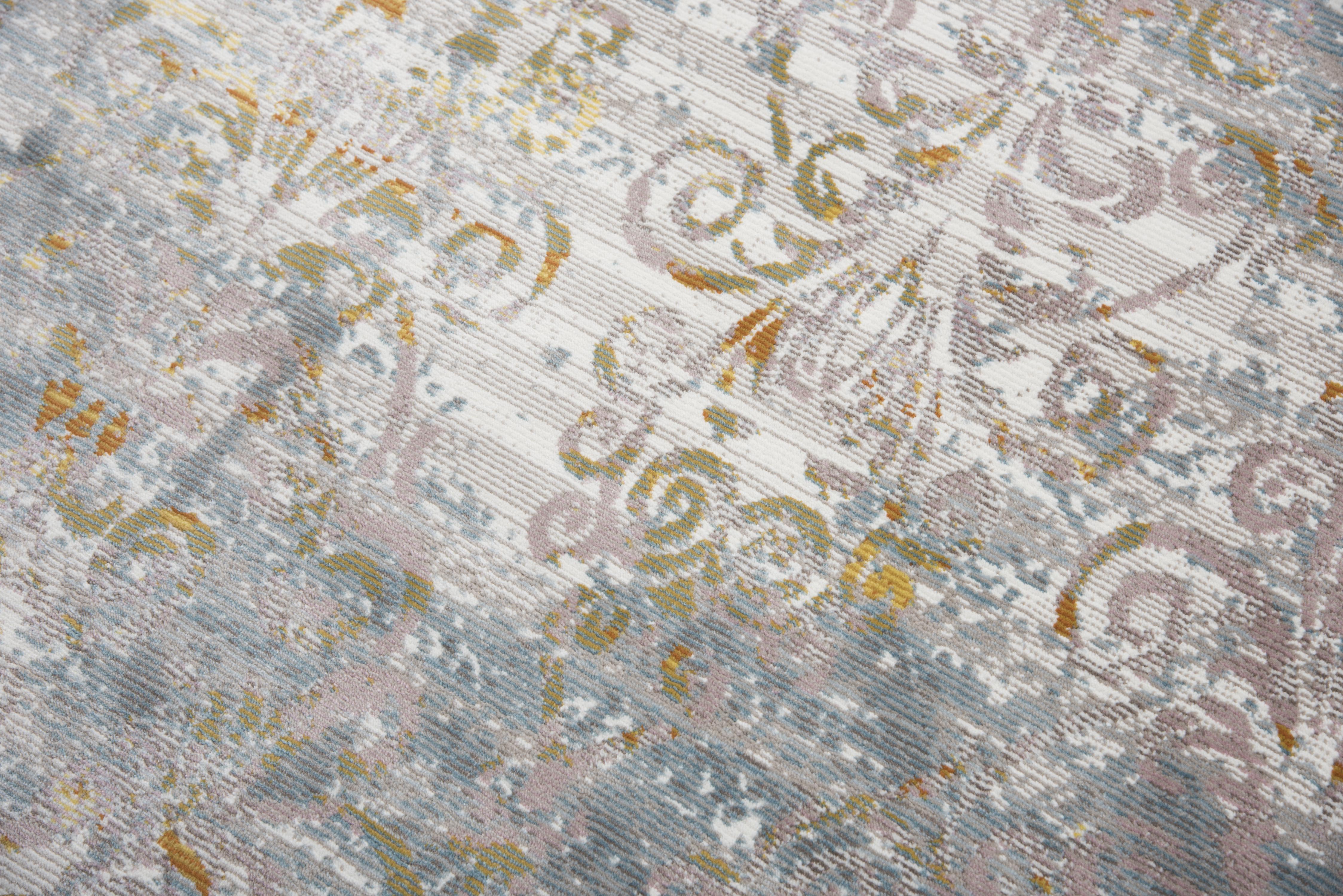 Power Loomed Broken Damask Area Rug