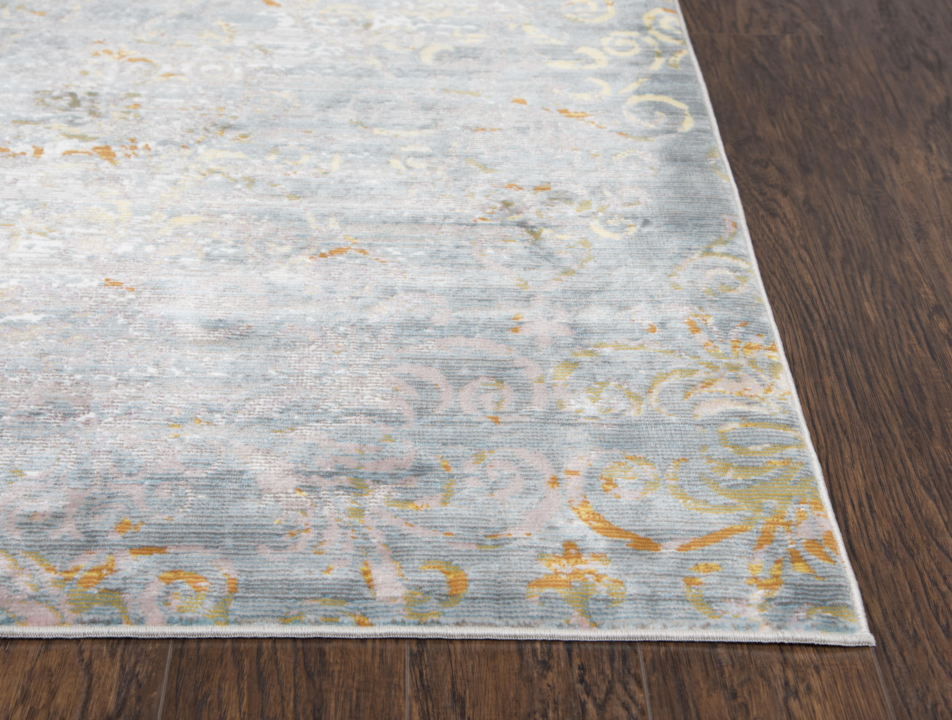 Power Loomed Broken Damask Area Rug