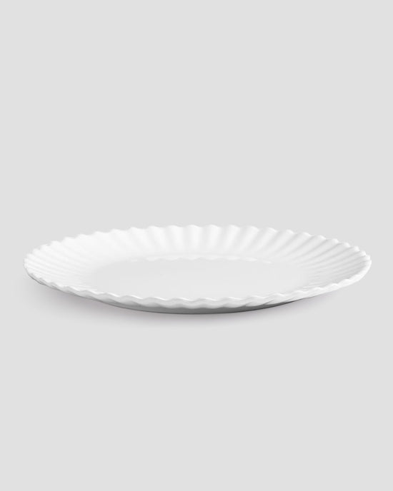 Patio Luxe Lightweight White 11" Melamine Dinner Plate, Set of 4