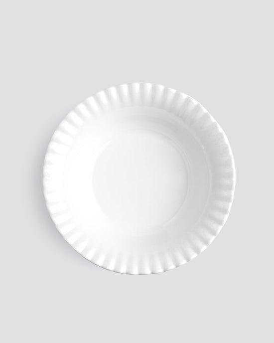Patio Luxe Lightweight White 8" Melamine Personal Bowl, Set of 4