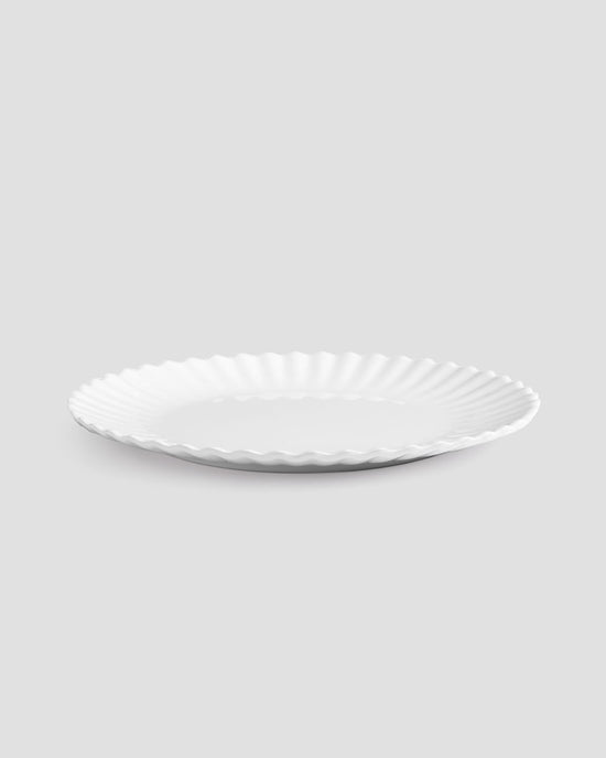 Patio Luxe Lightweight White 9" Melamine Salad Plate, Set of 4