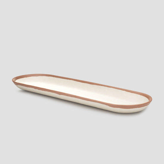 Potter Terracotta 18" x 5.5" Long Oval Melamine Platter