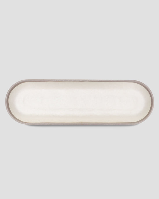 Potter Stone 18" x 5.5" Long Oval Melamine Platter