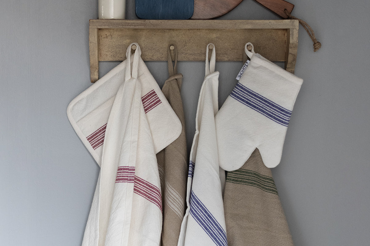 Vintage Stripe Oven Mitt, Set of 2