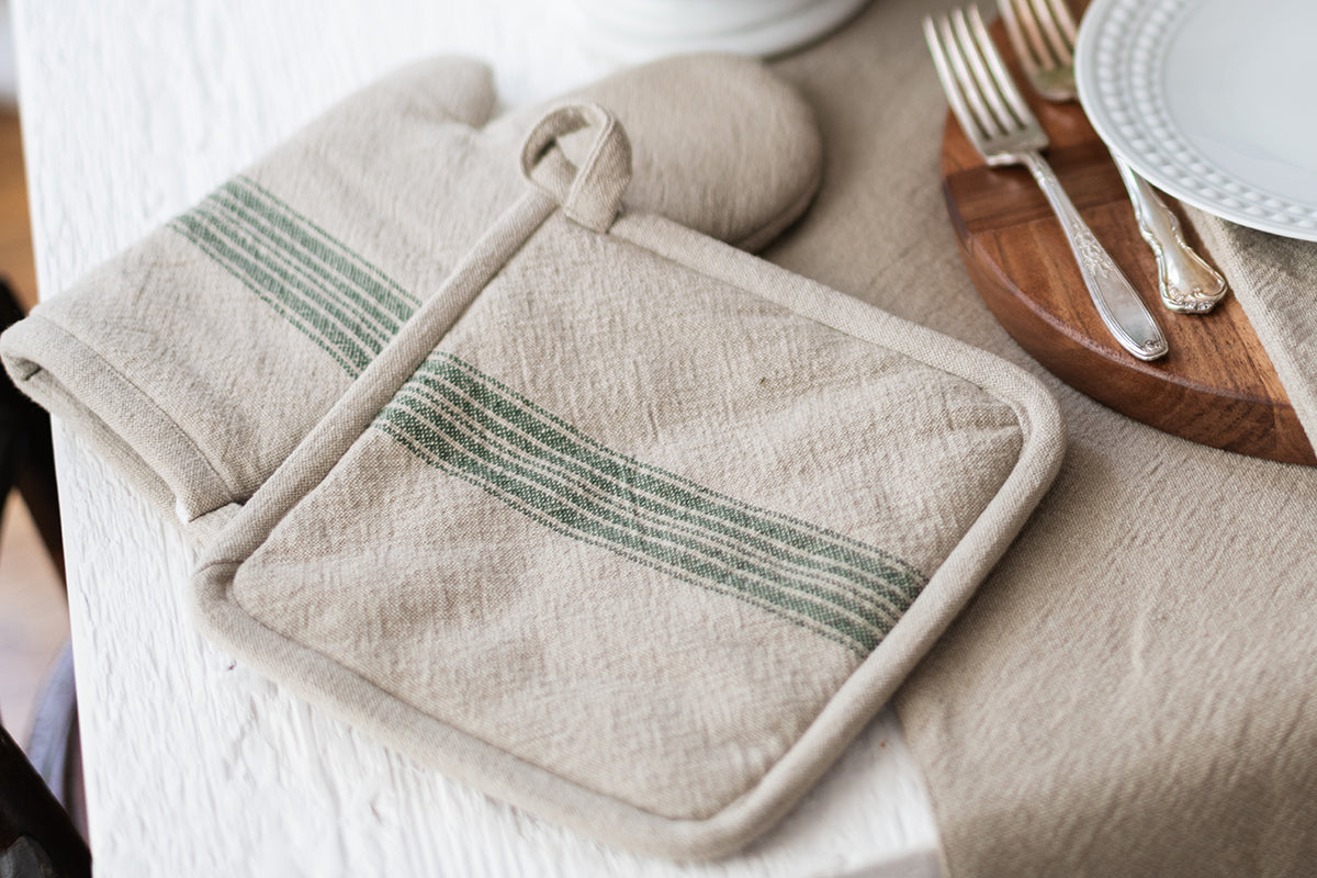 Vintage Stripe Pot Holder, Set of 2