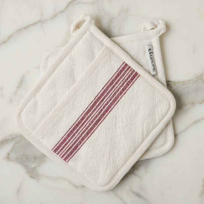 Vintage Stripe Pot Holder, Set of 2