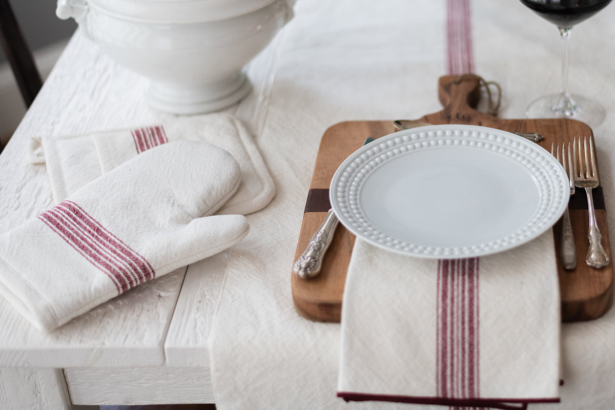 Vintage Stripe Pot Holder, Set of 2