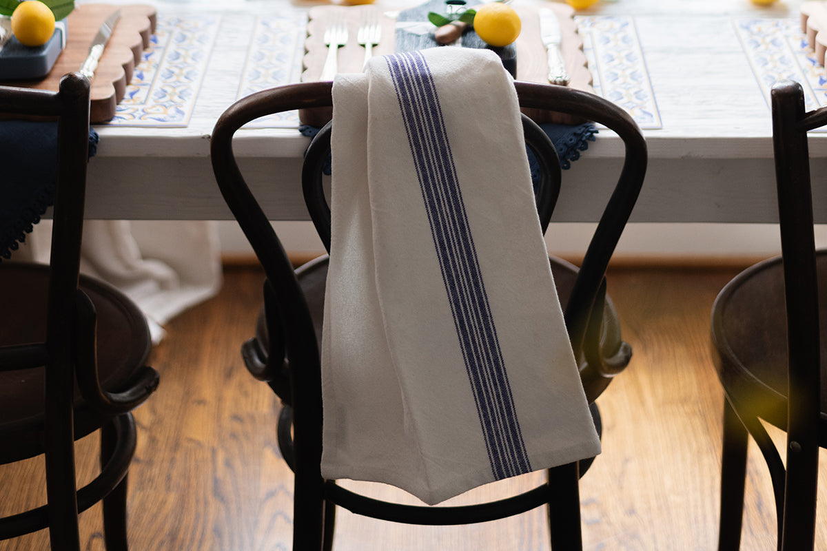 Vintage Stripe Kitchen Towel, Set of 2