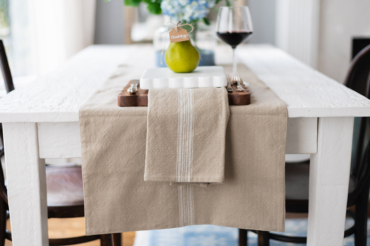 Vintage Stripe Kitchen Towel, Set of 2