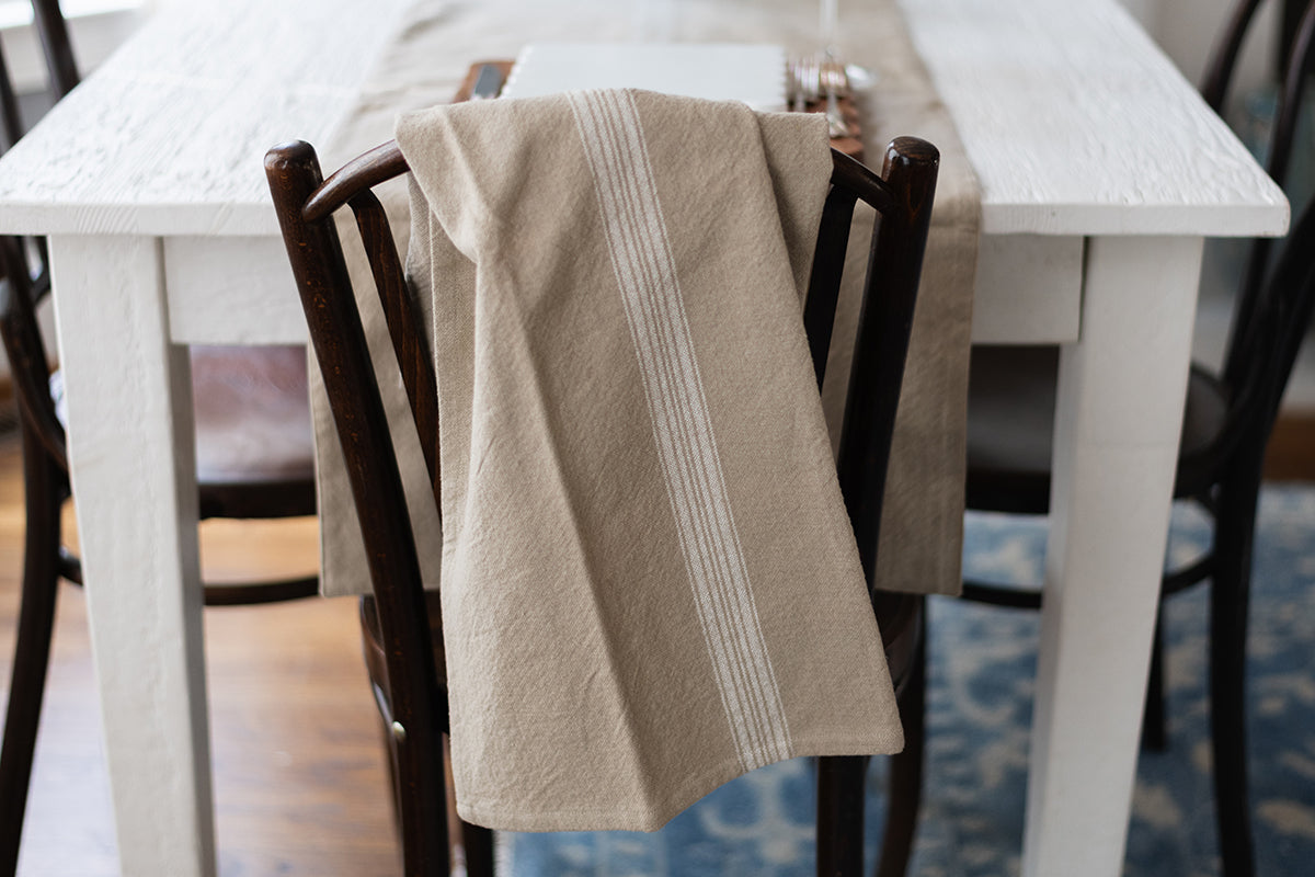 Vintage Stripe Kitchen Towel, Set of 2