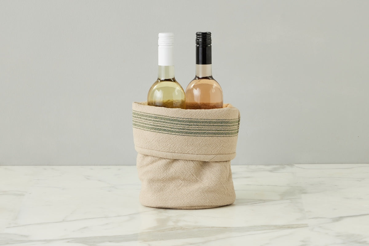 Vintage Stripe Bistro Bag, Set of 2