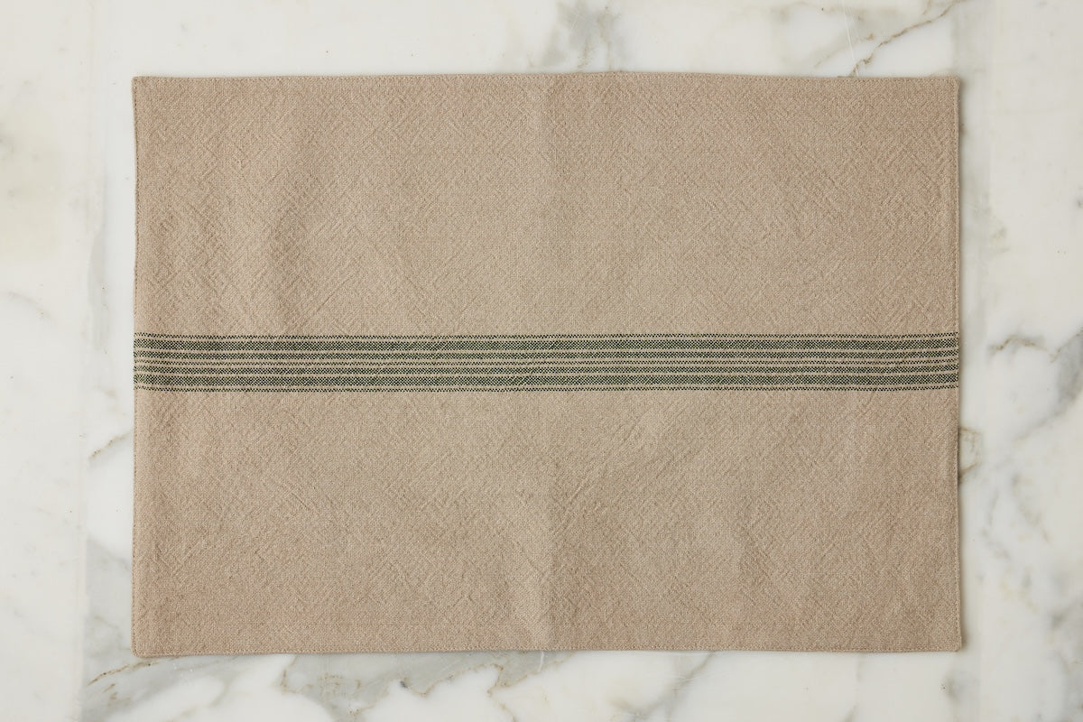 Vintage Stripe Rectangle Placemats, Set of 4