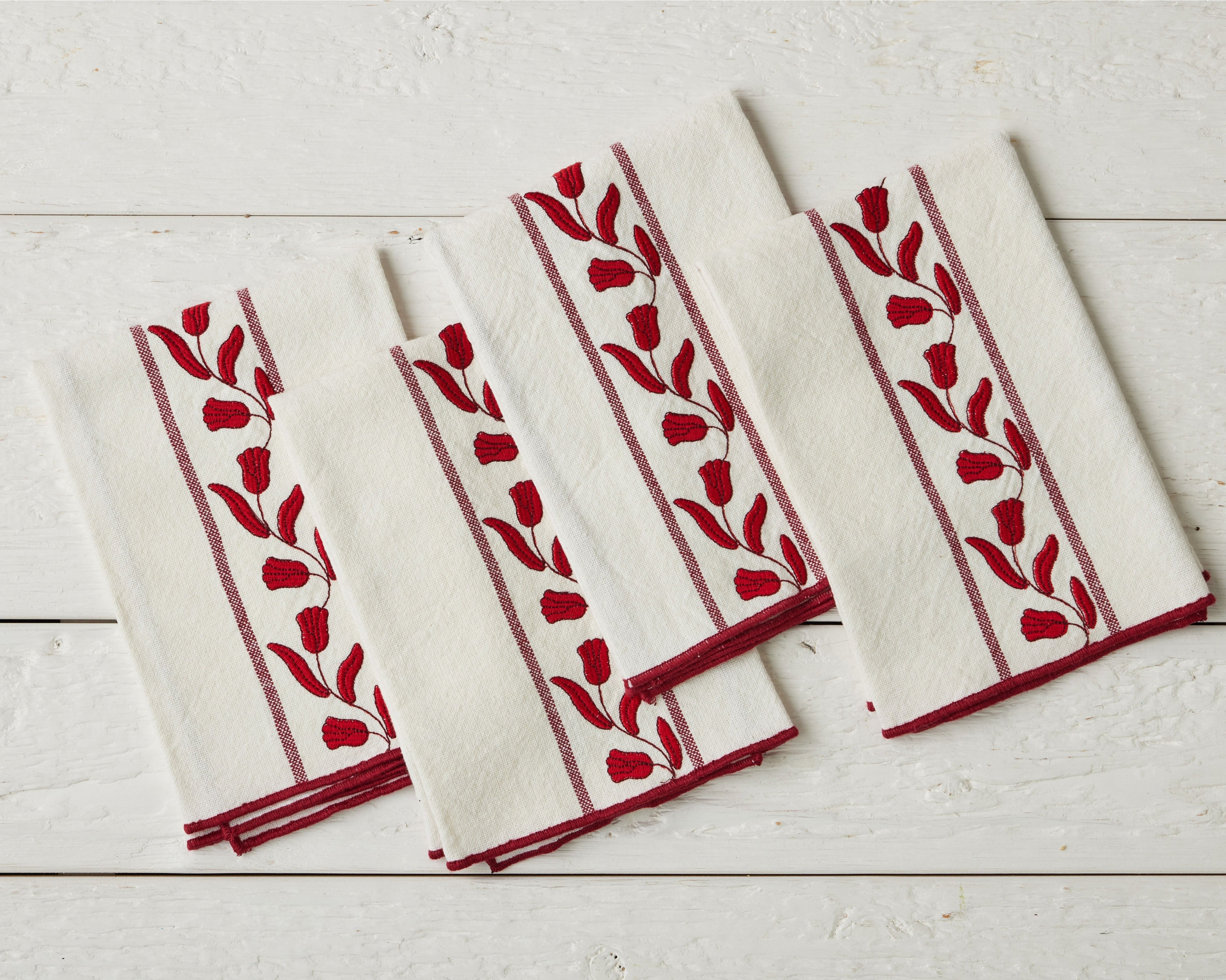 Tulip Dinner Napkins, Set of 4