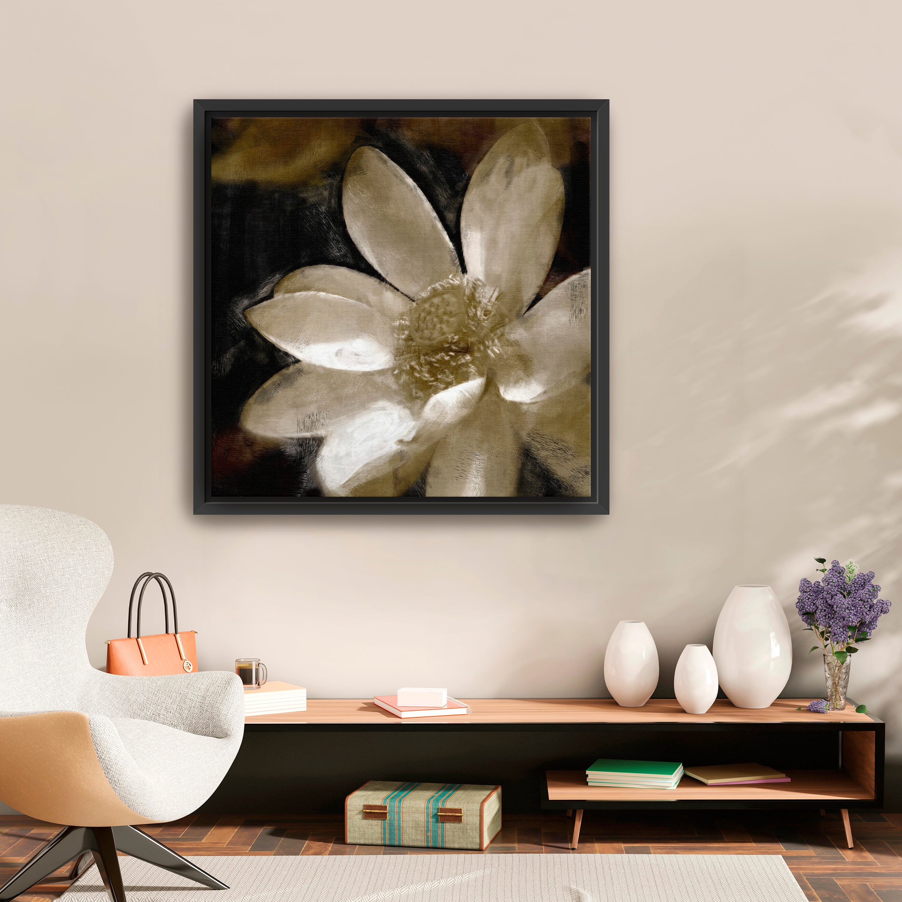 Bronze Lily Canvas Giclee