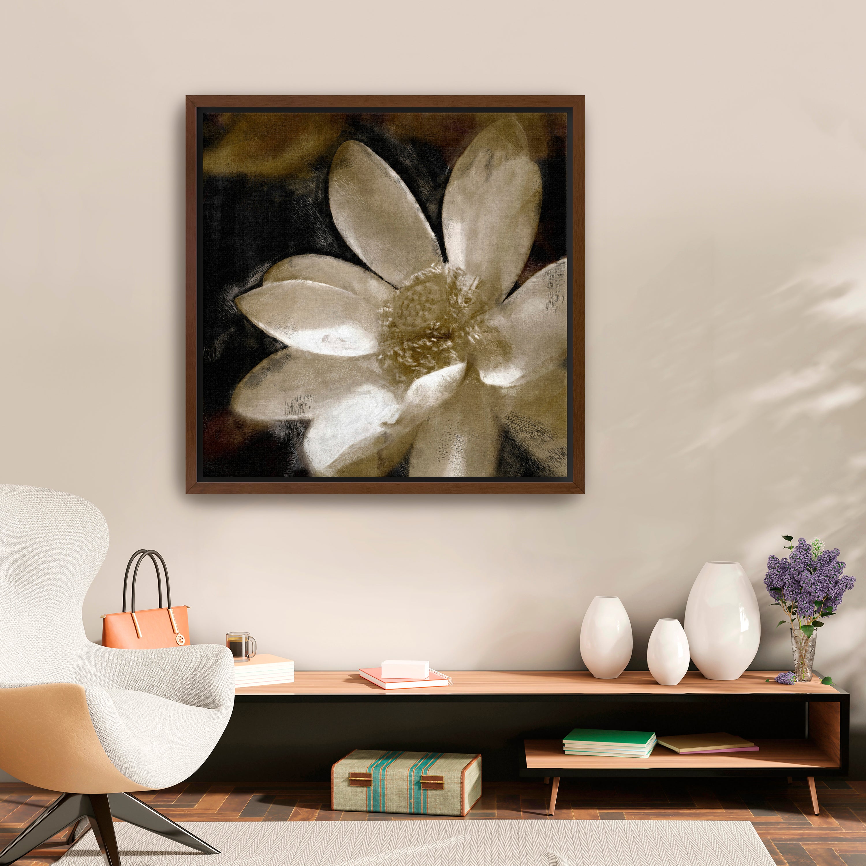 Bronze Lily Canvas Giclee
