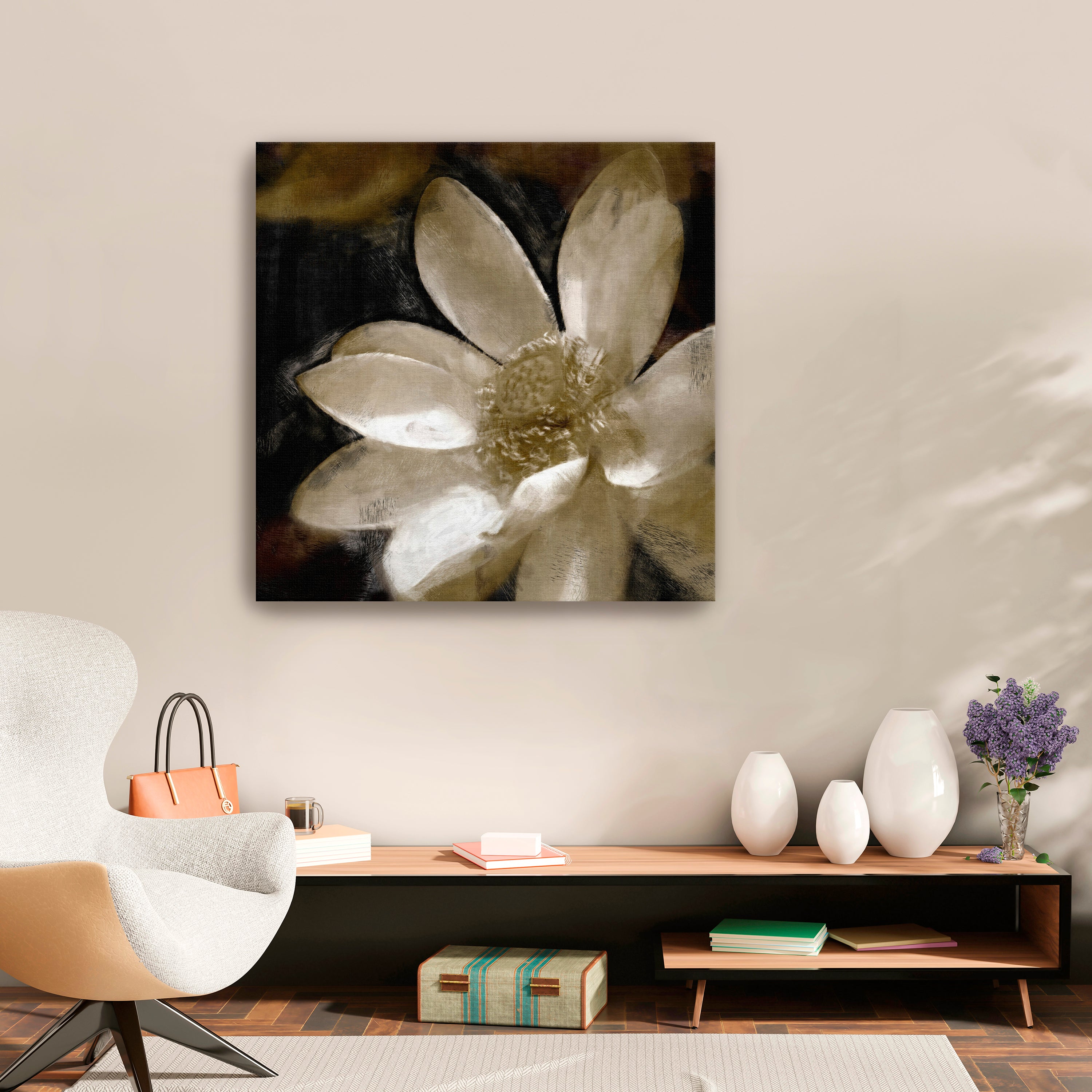 Bronze Lily Canvas Giclee