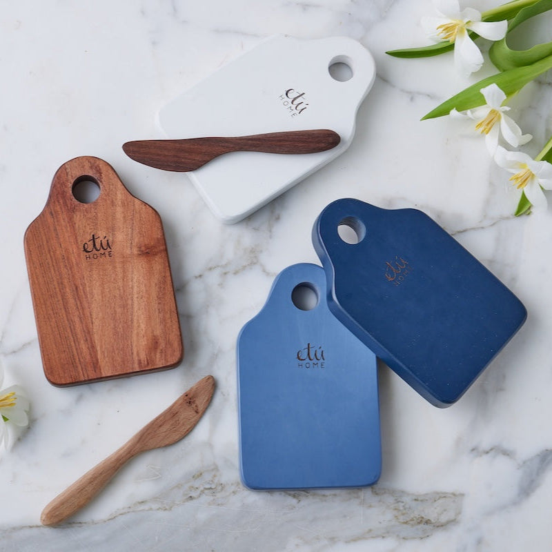 EtuHome Dutch Cheese Board With Spreader - Thumbnail 3