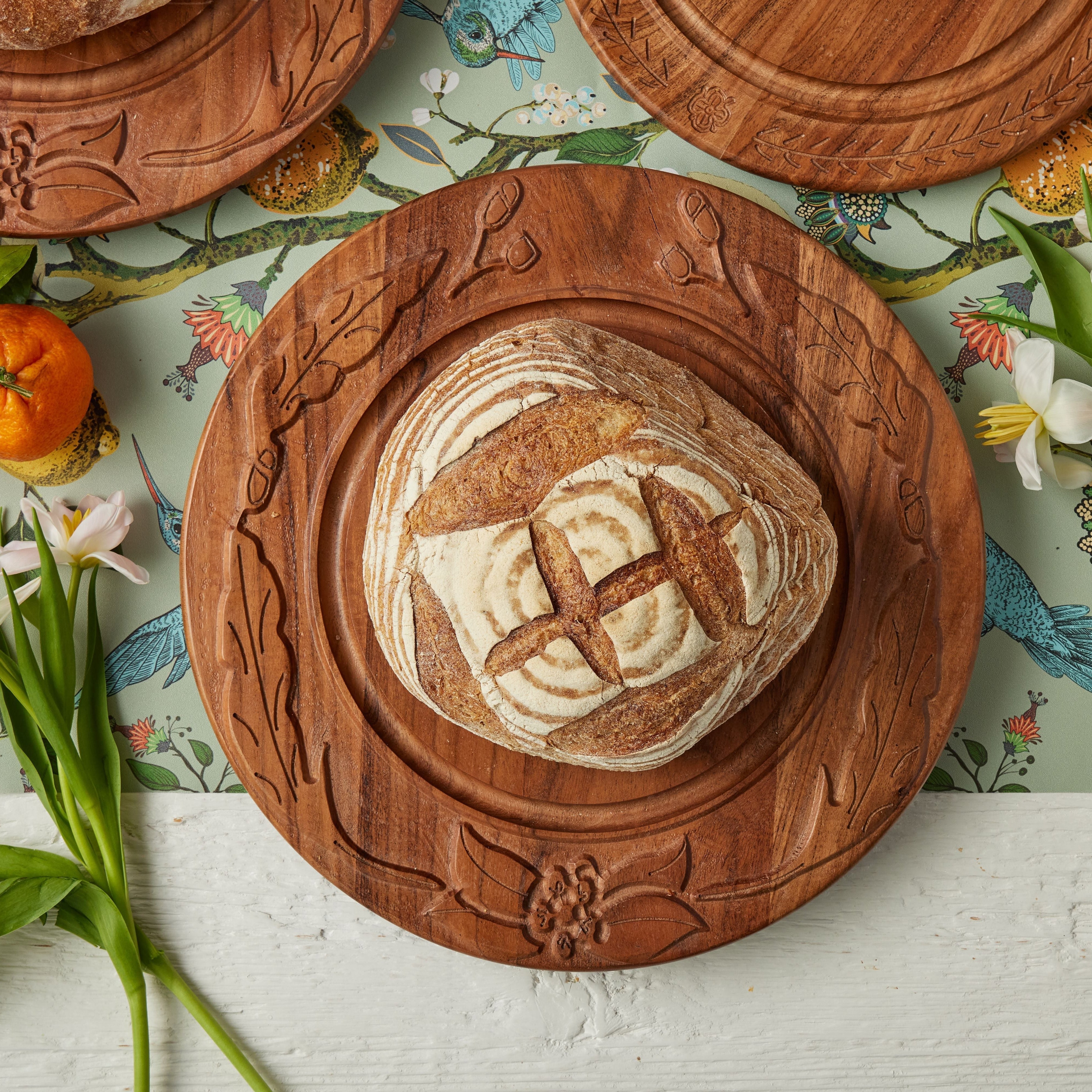 Vintage English Bread Board in Natural