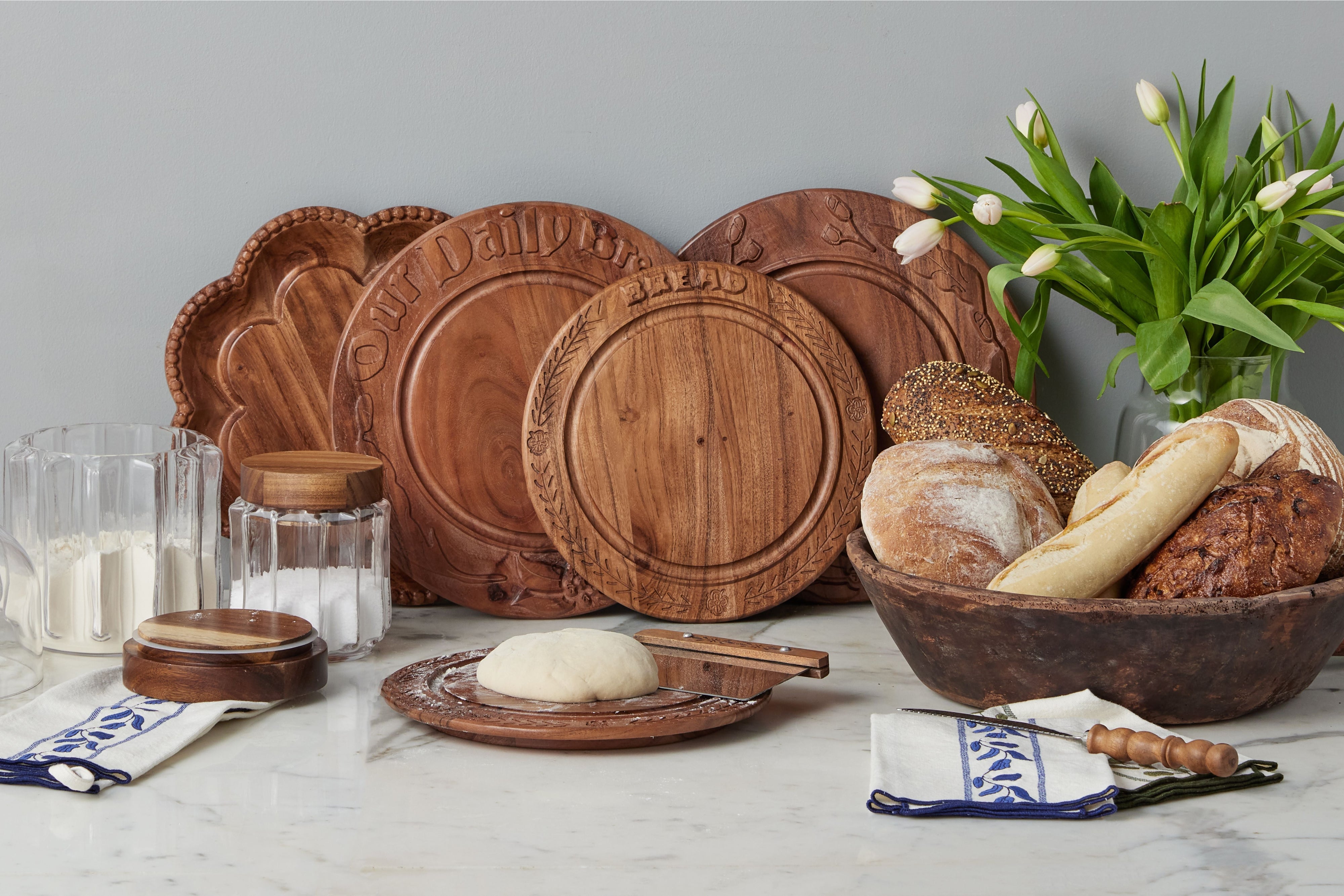 Vintage English Bread Board, Our Daily Bread
