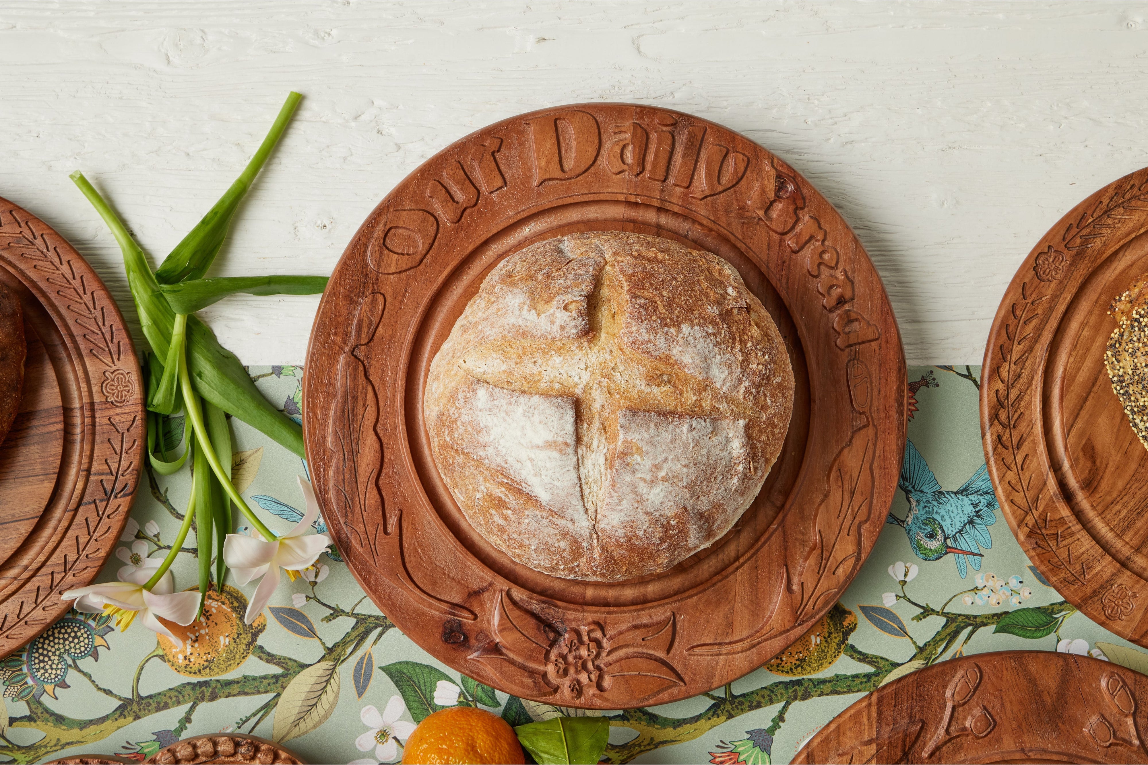 Vintage English Bread Board, Our Daily Bread