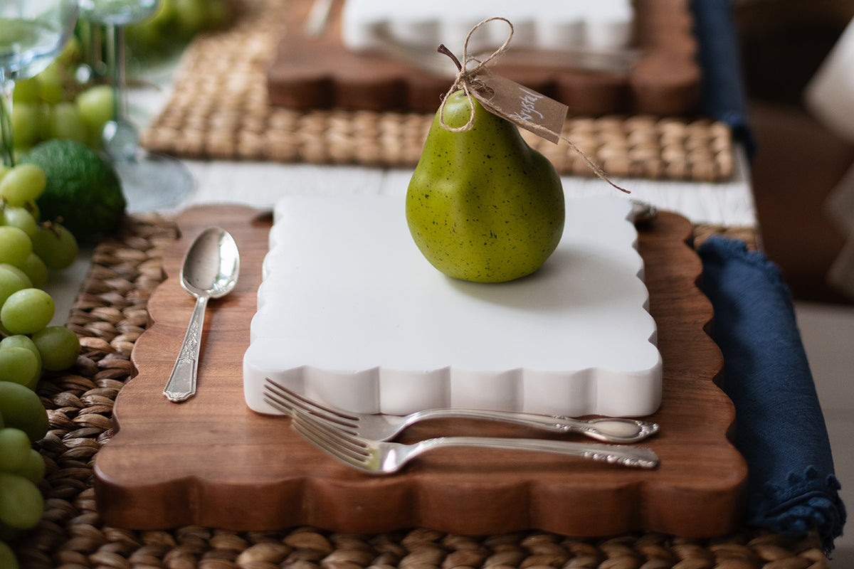 Scalloped Cutting Board, Medium Square