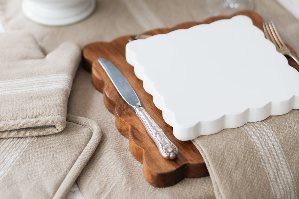 Scalloped Cutting Board, Medium Square main image 1