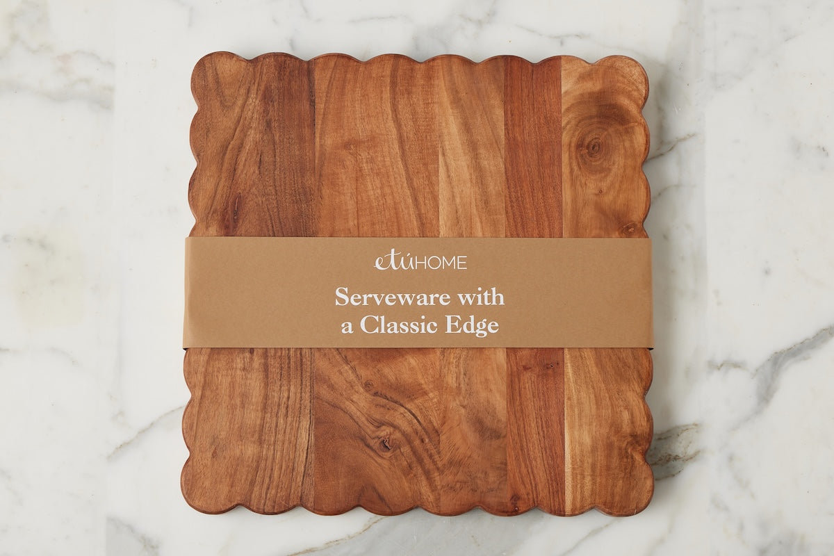 Scalloped Cutting Board, Medium Square main image 0