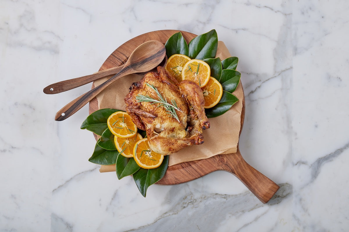 Italian Cutting Board Bowl with Mezzaluna Set