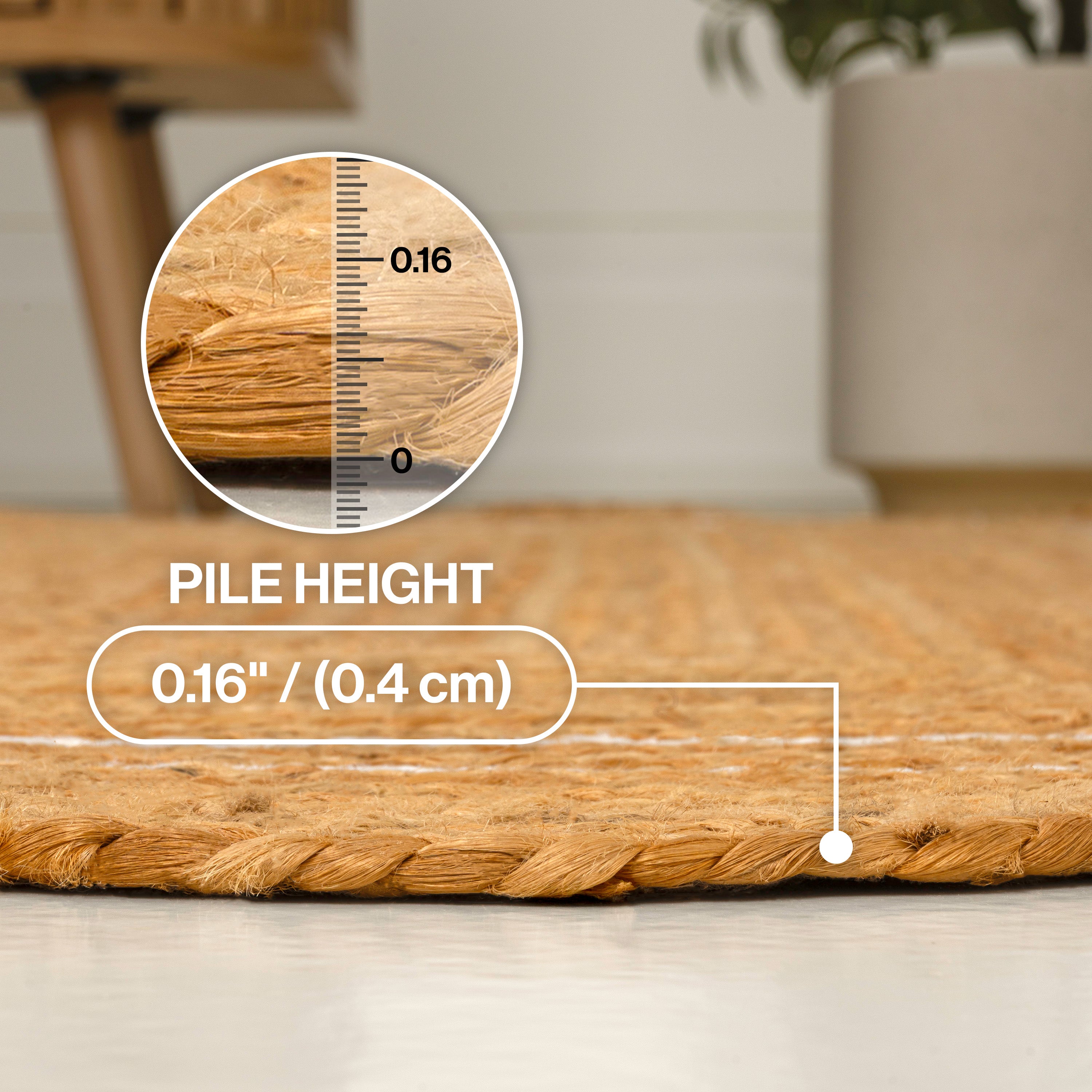 Seaside Cottage Scallop Edge Jute Area Rug