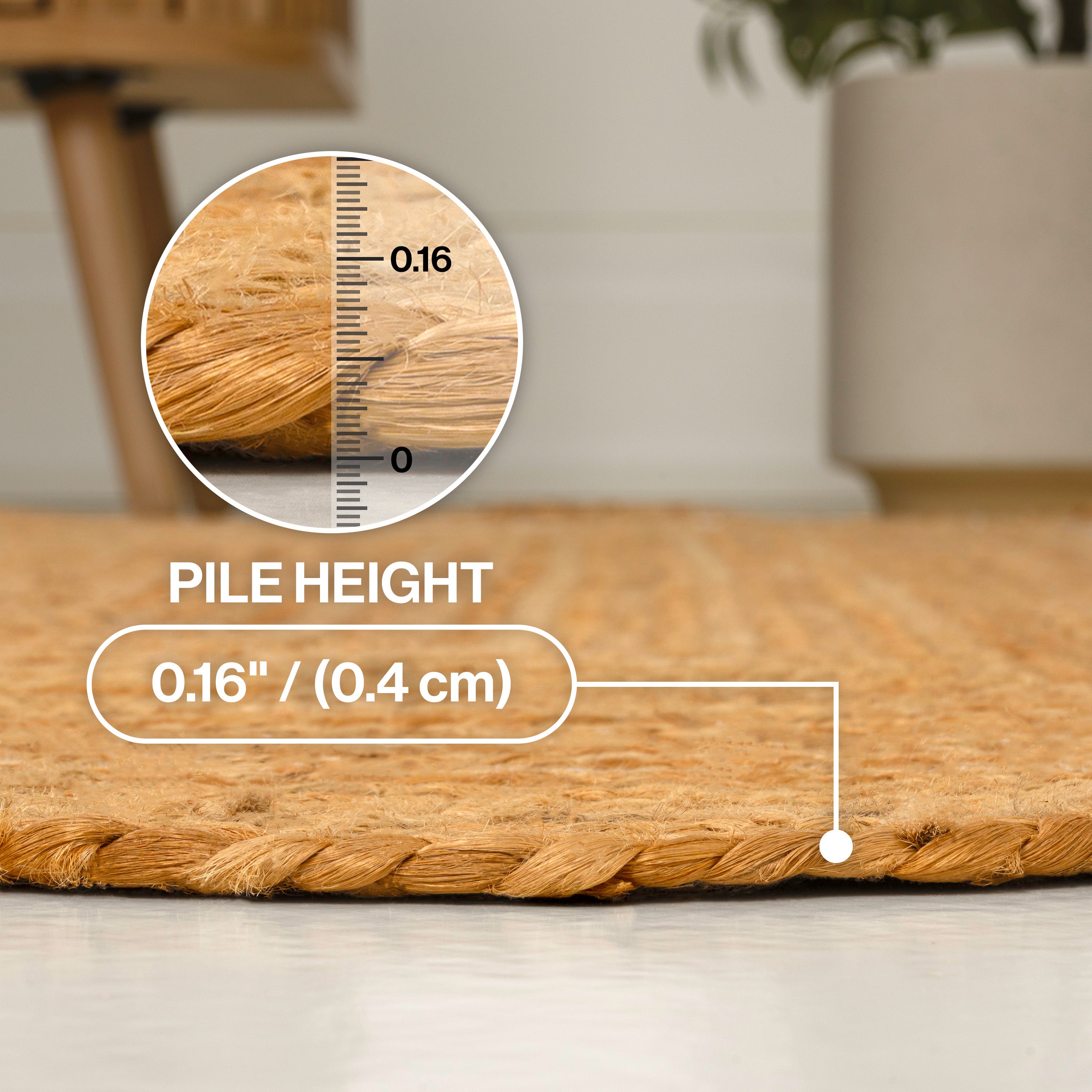 Seaside Cottage Scallop Edge Jute Area Rug