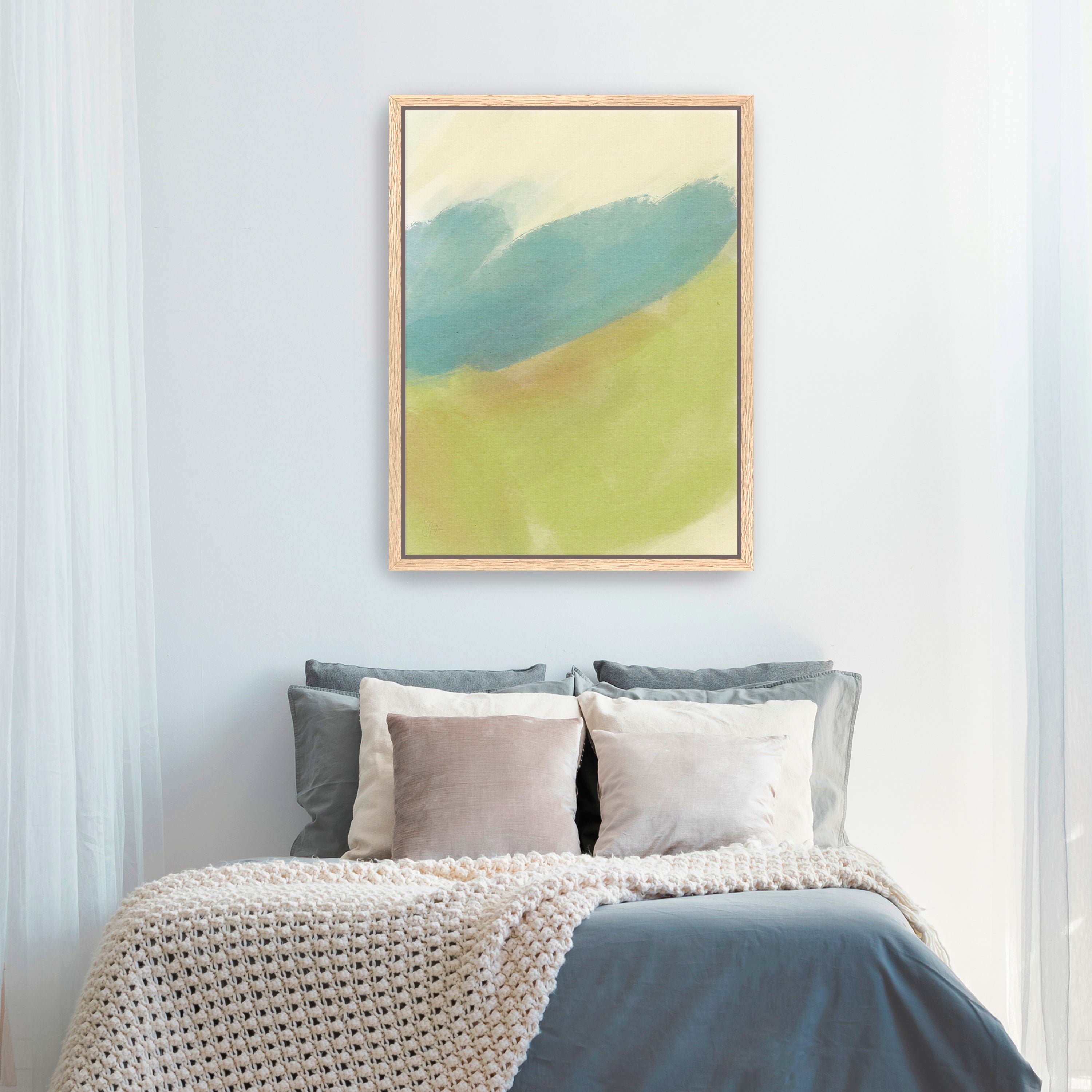 Green Meadow Canvas Giclee