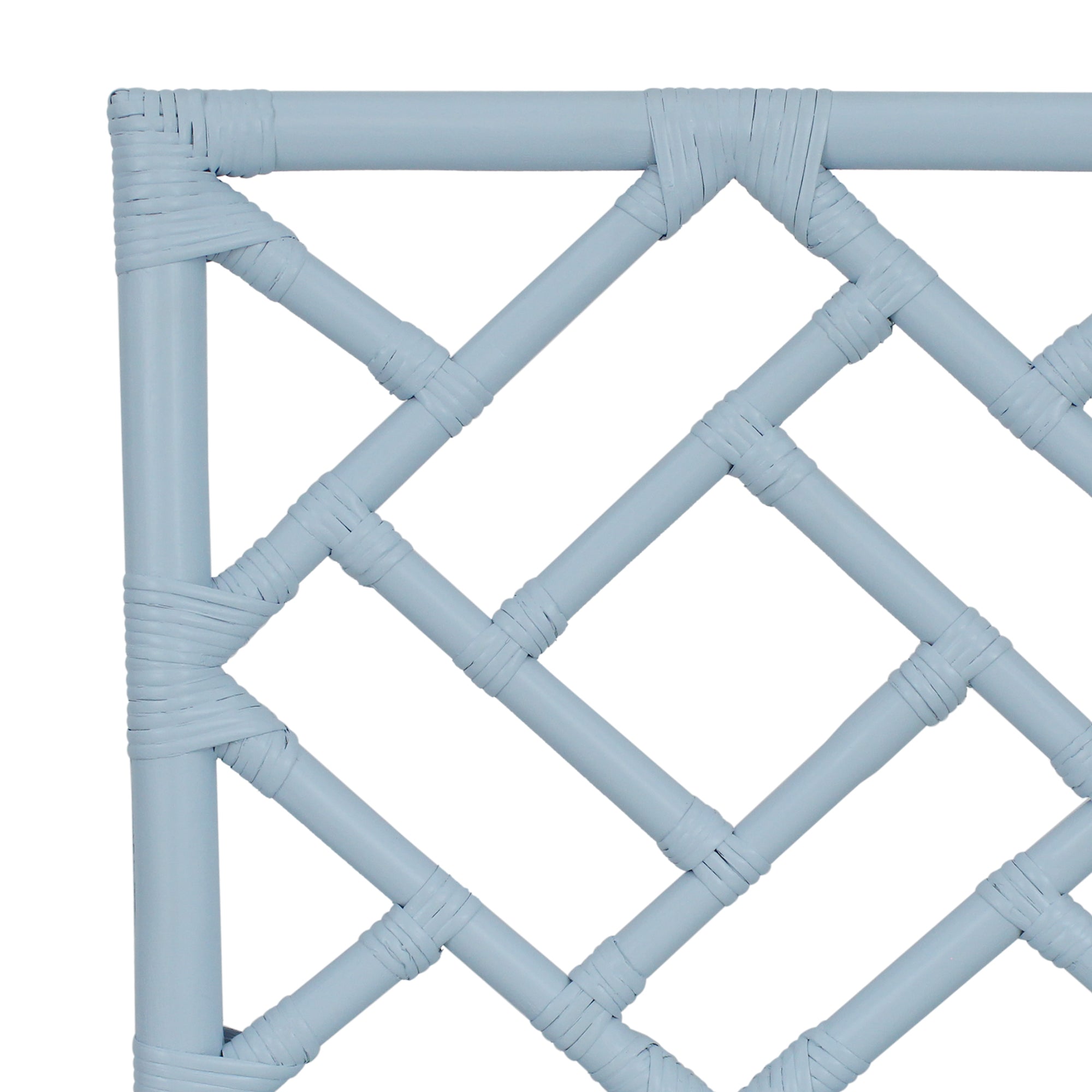 Chippendale Rattan Counter Stool Blue