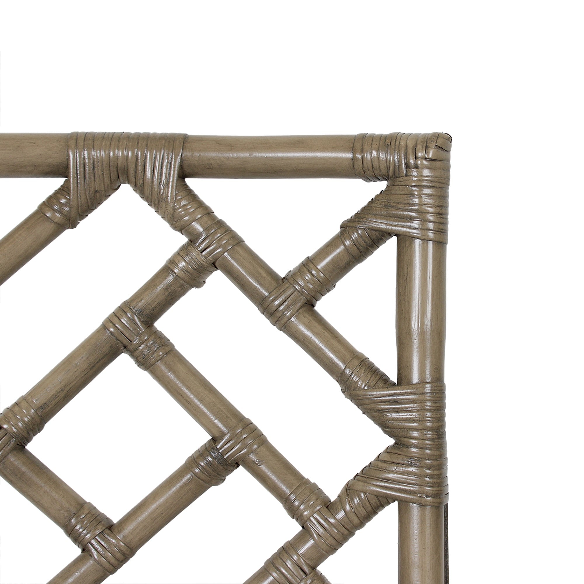 Chippendale Rattan Counter Stool Gray