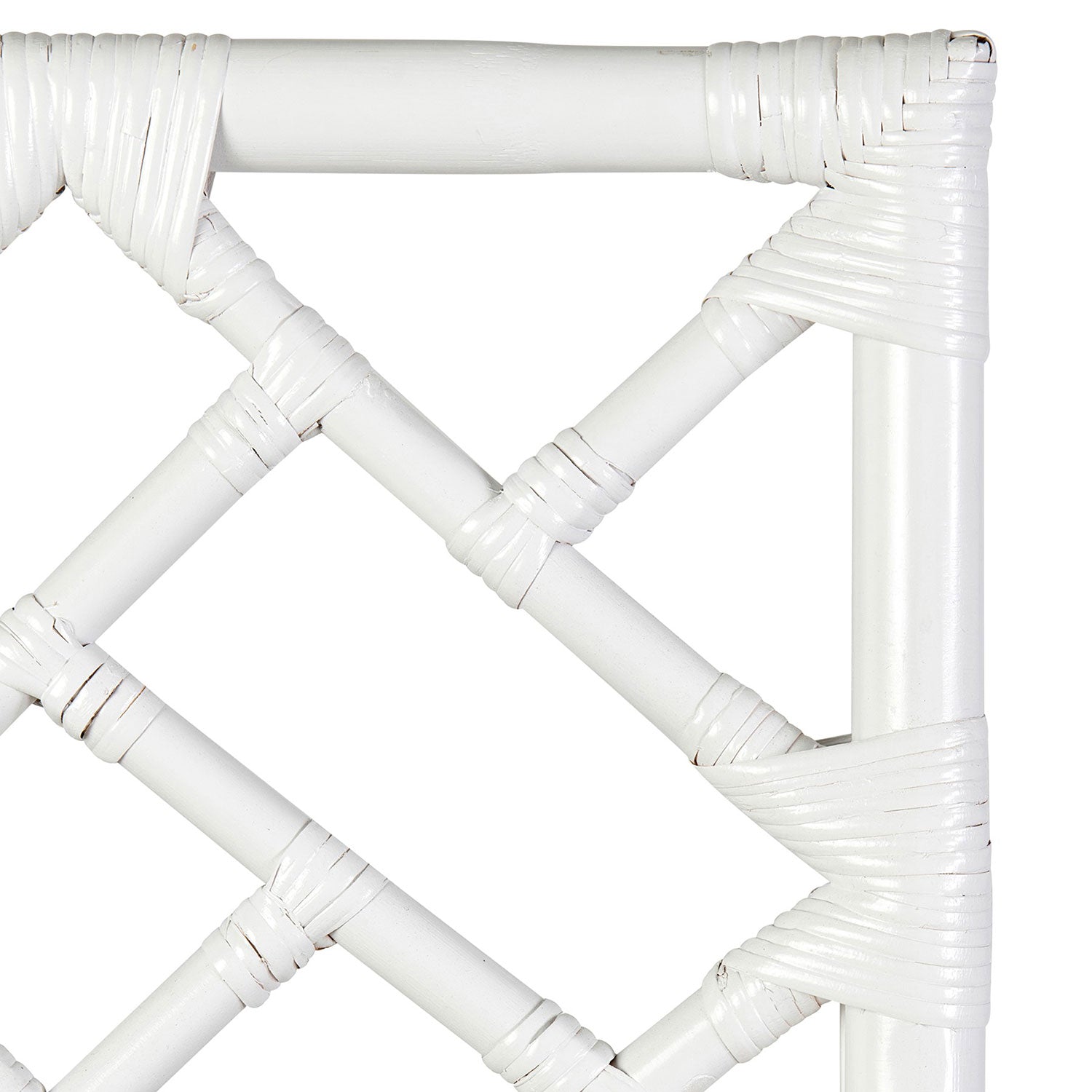 Chippendale Rattan Counter Stool White