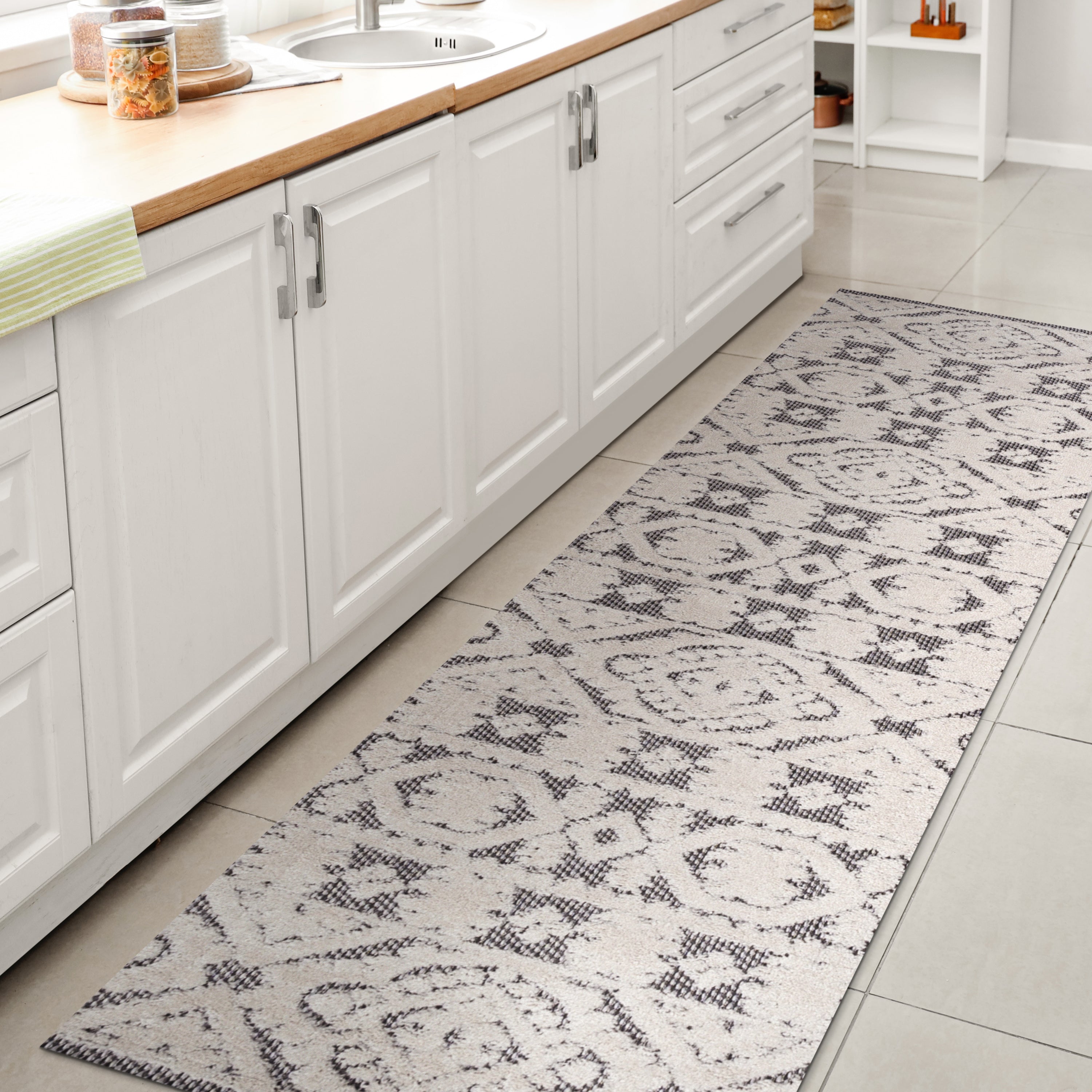 Citta High-Low Pile Mediterranean Tile Indoor/Outdoor Area Rug