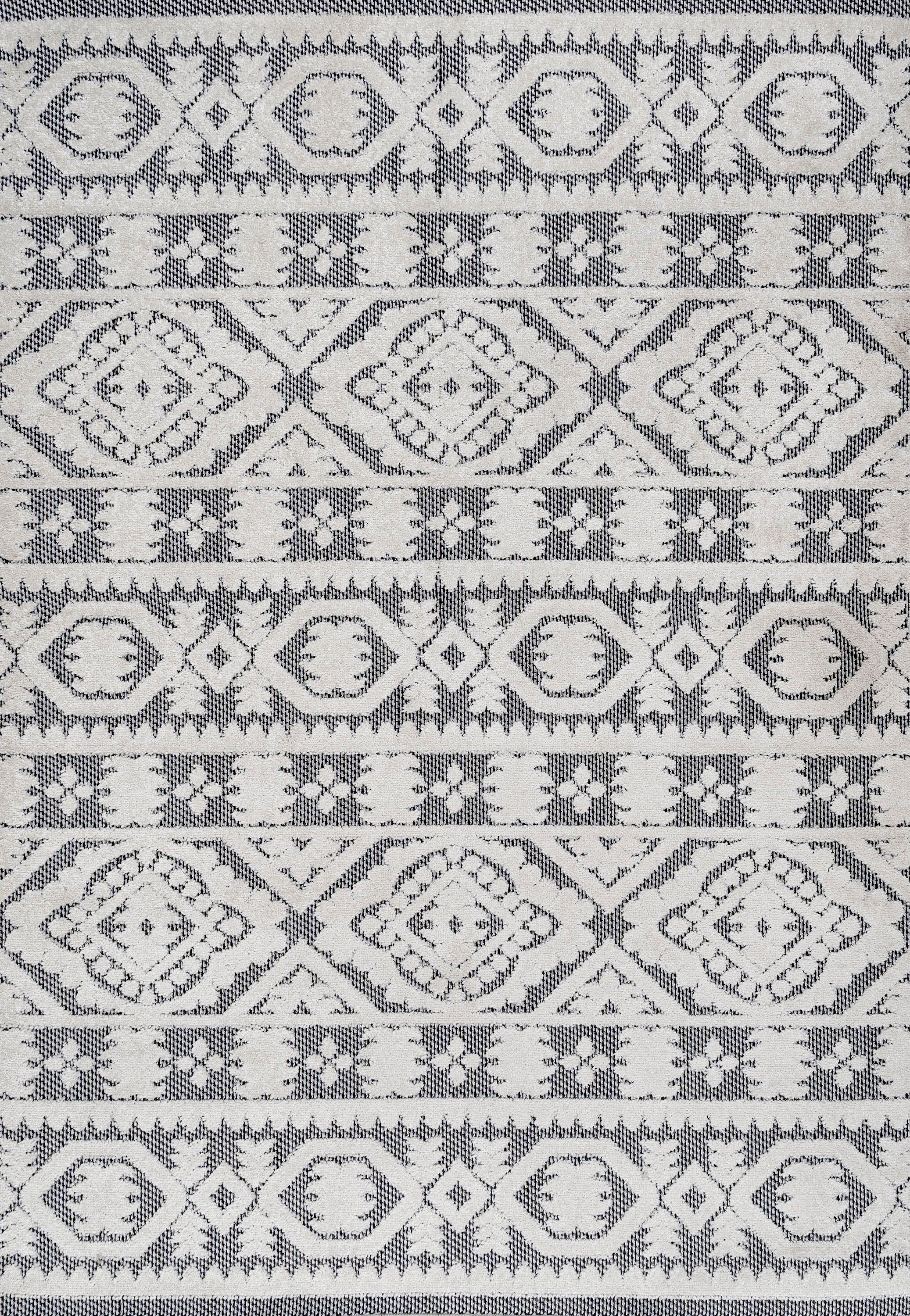 Citta High-Low Pile Mediterranean Tile Indoor/Outdoor Area Rug
