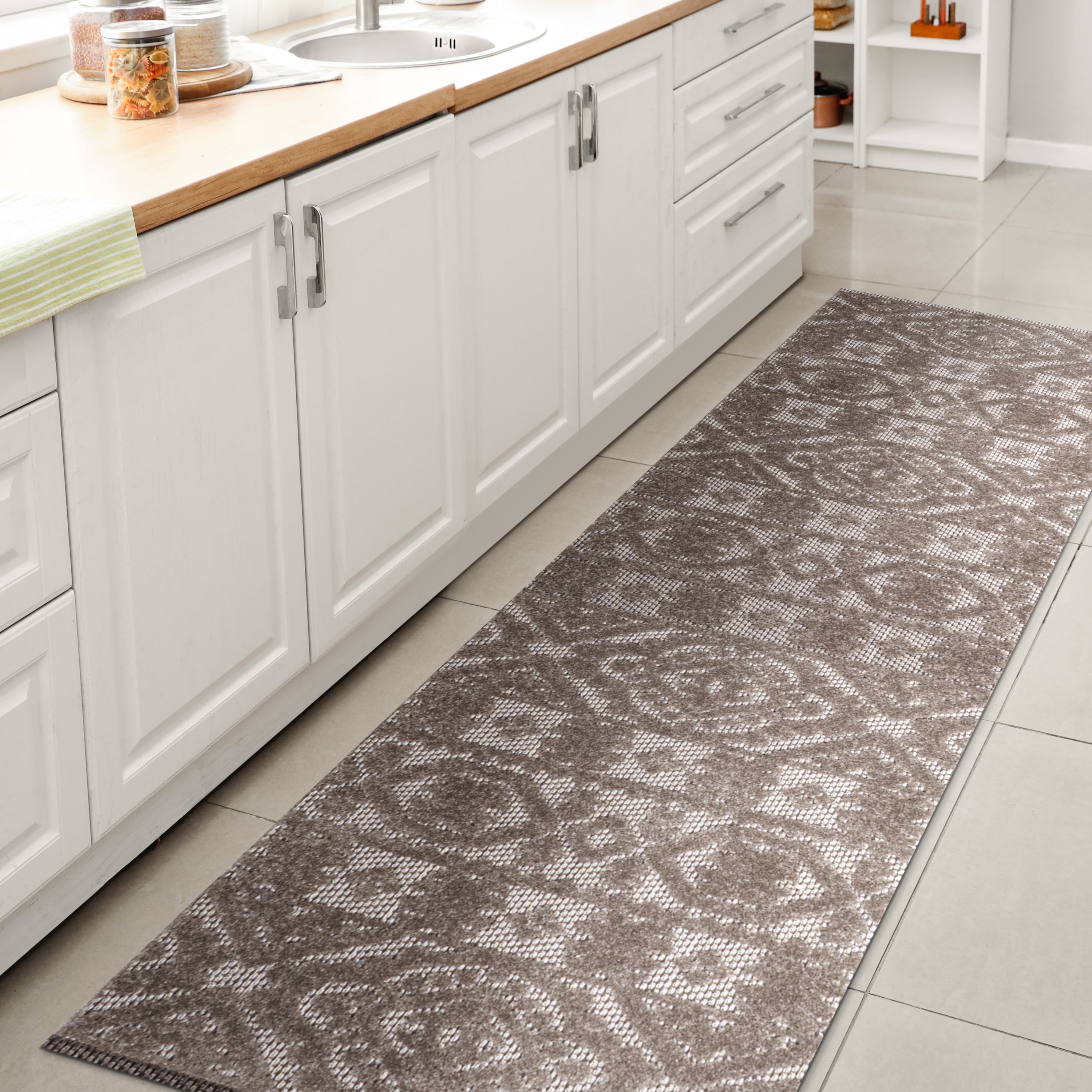 Citta High-Low Pile Mediterranean Tile Indoor/Outdoor Area Rug
